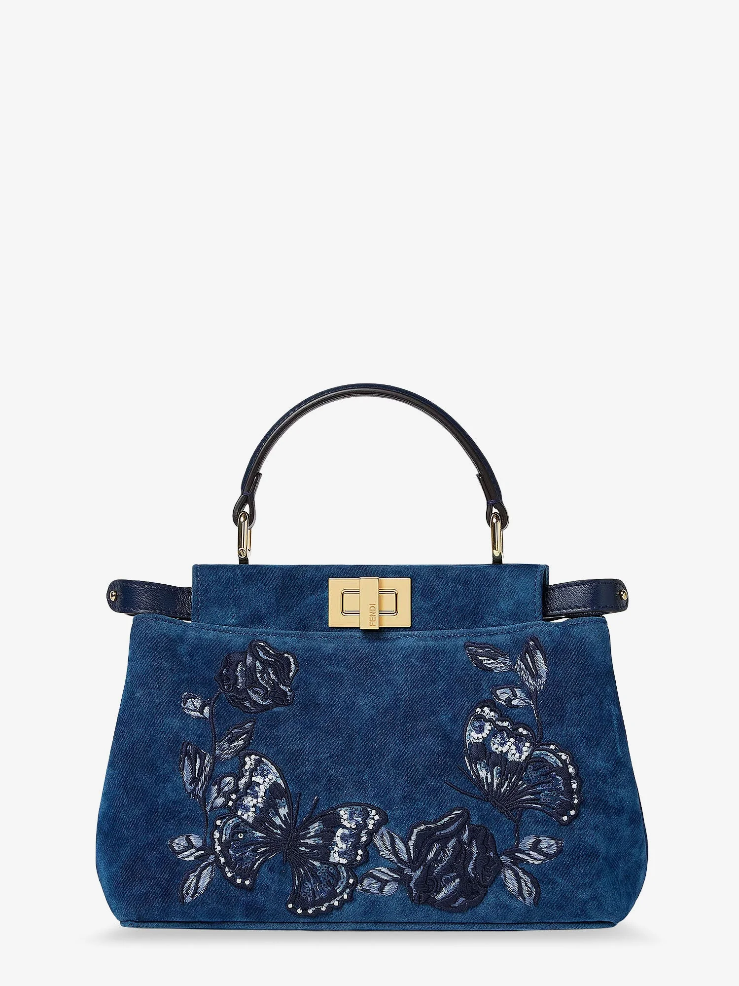 Fendi Peekaboo Mini Leather Crossbody Bag - Image 10
