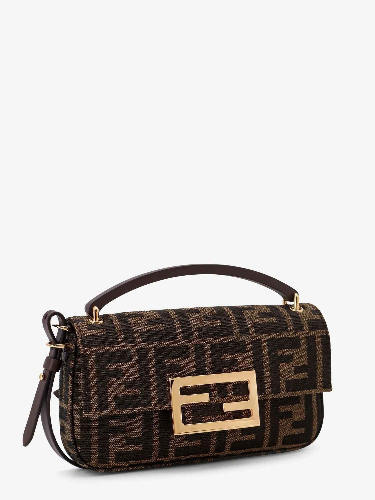 Fendi Phone Baguette Ff Jacquard Fabric Crossbody Bag - Image 3