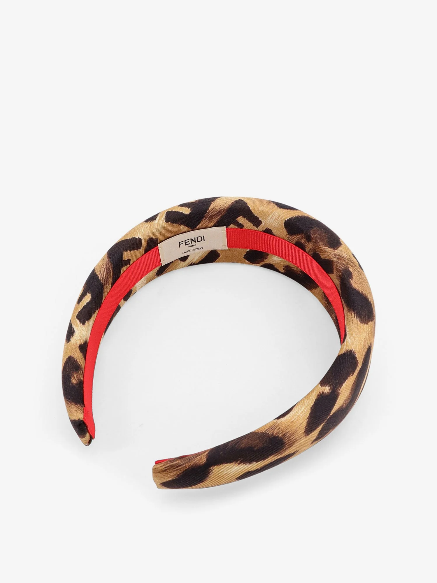 Fendi Silk Headband With Fendi Leo Print - Image 2