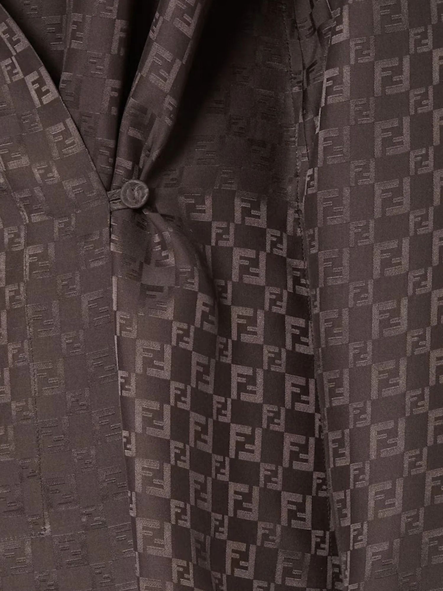 Fendi Silk Shirt With Ff Motif - Image 5
