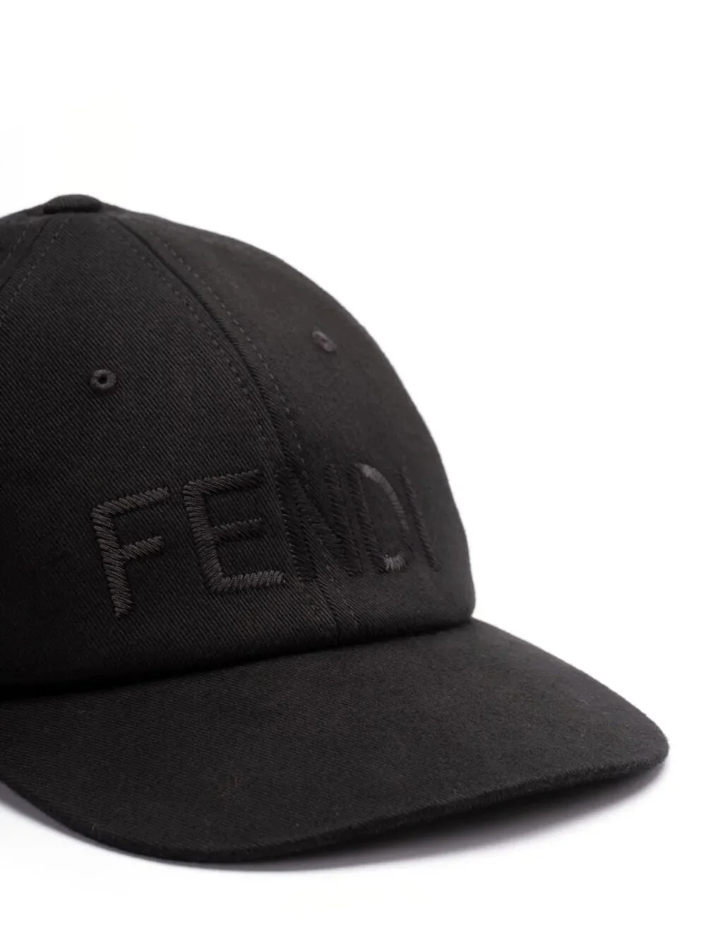 Fendi Stretch Cotton Baseball Hat With Logo Embroidery - Image 2