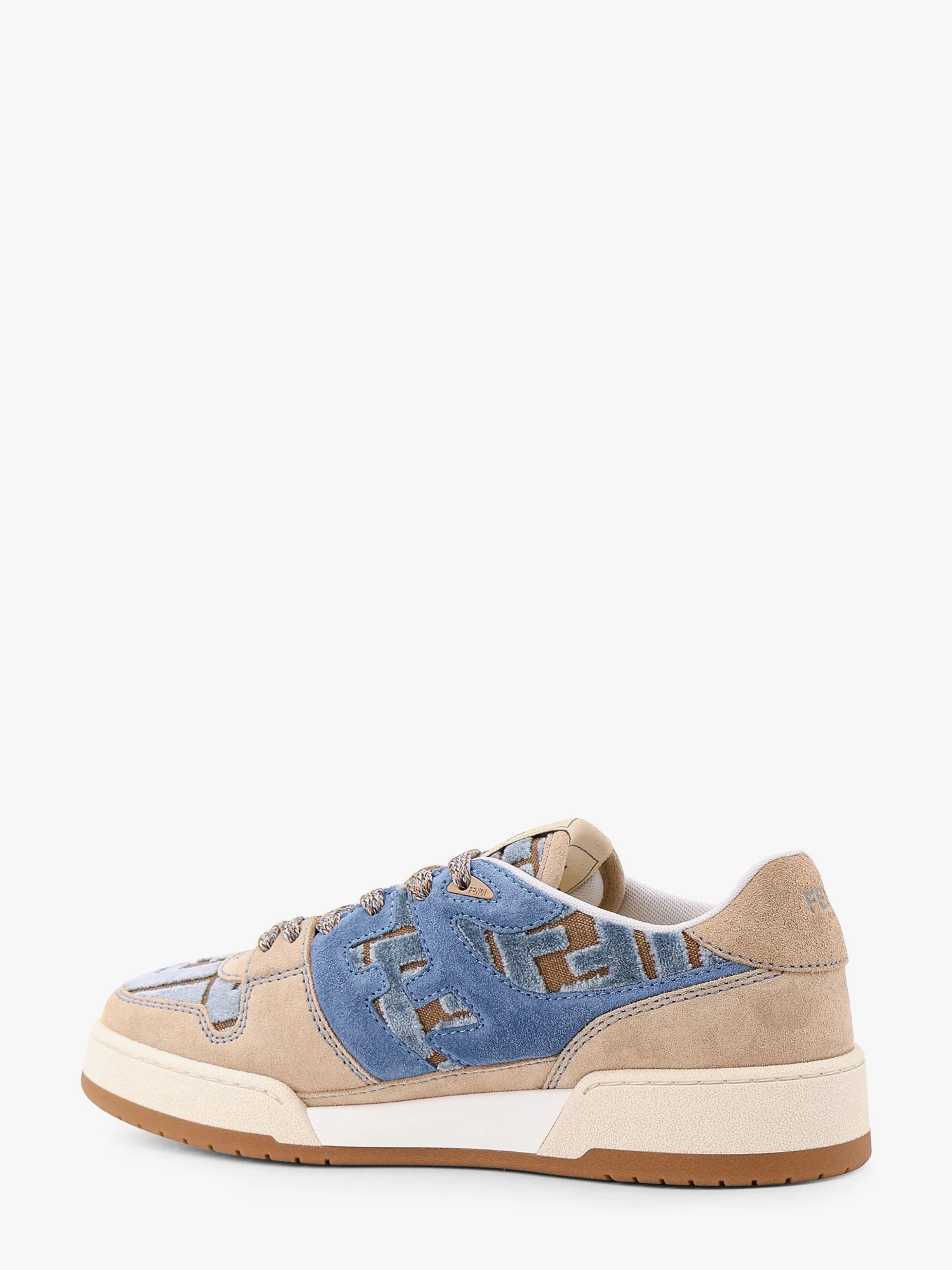 Fendi Suede Sneakers With Ff Inserts - Image 4