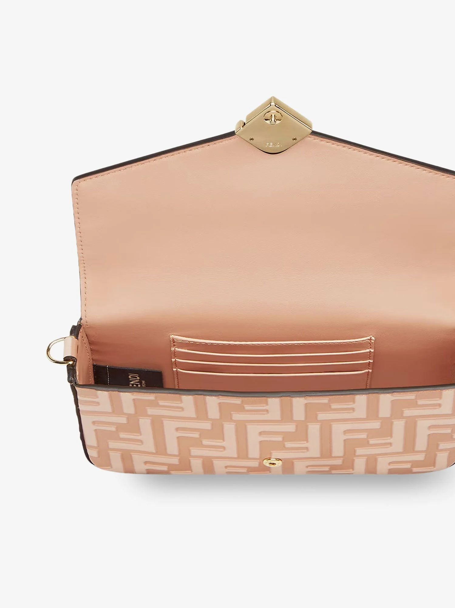 Fendi Wallet On Chain Ff Diamonds Leather Shoulder Bag - Image 4