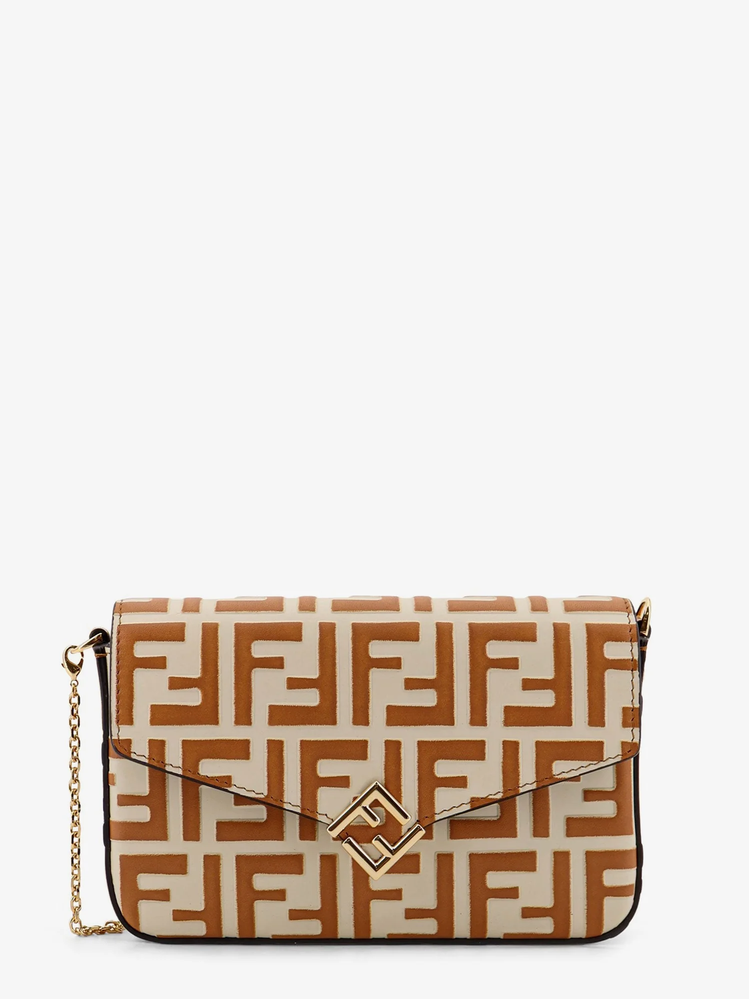 Fendi Wallet On Chain Ff Diamonds Leather Shoulder Bag - Image 5
