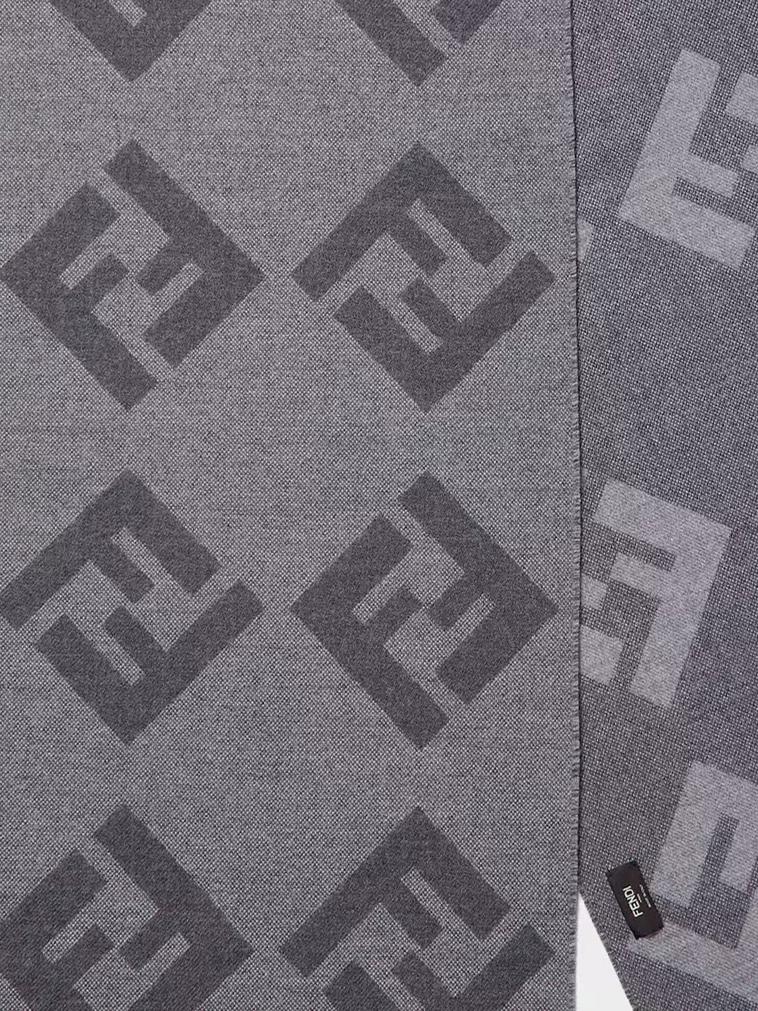 Fendi Wool And Silk Ff Scarf - Image 4