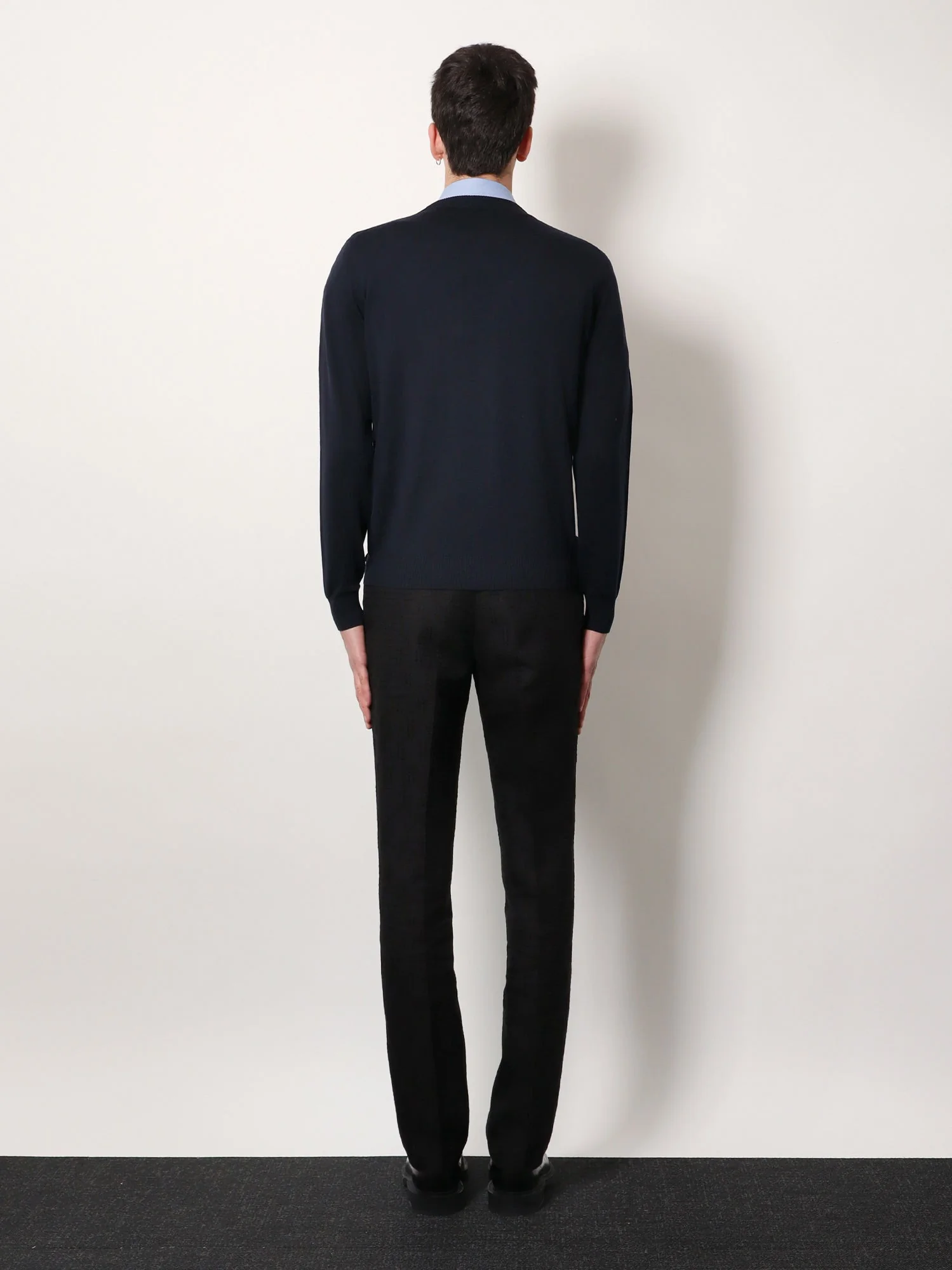 Fendi Wool Sweater With Ff Metal Logo - Image 3