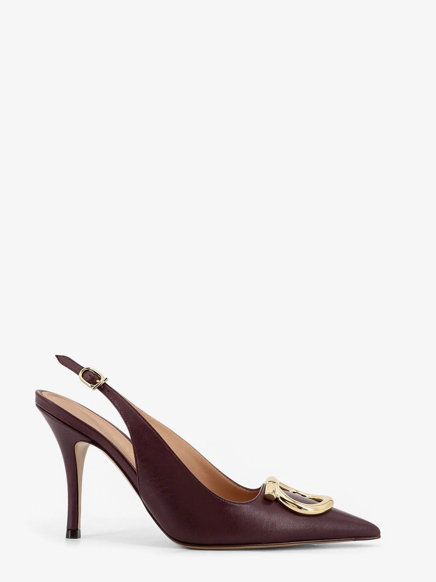 Ferragamo Sara 95 Leather Slingback Pumps - Image 5