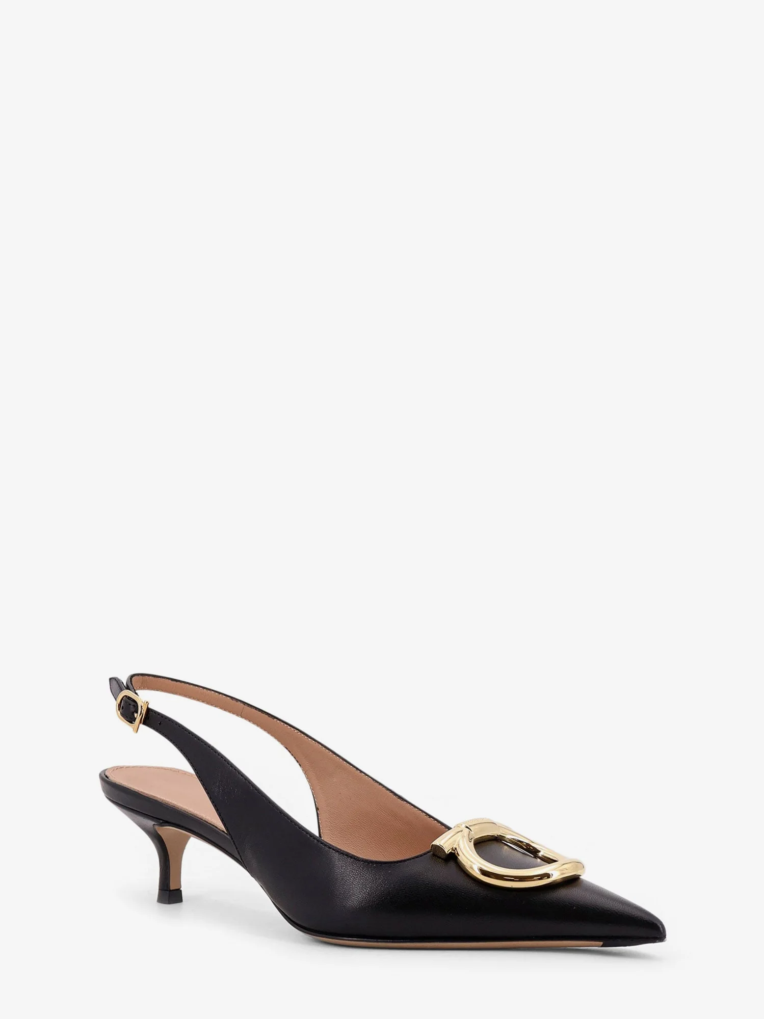 Ferragamo Sara Leather Décolleté With Gancini Detail - Image 2
