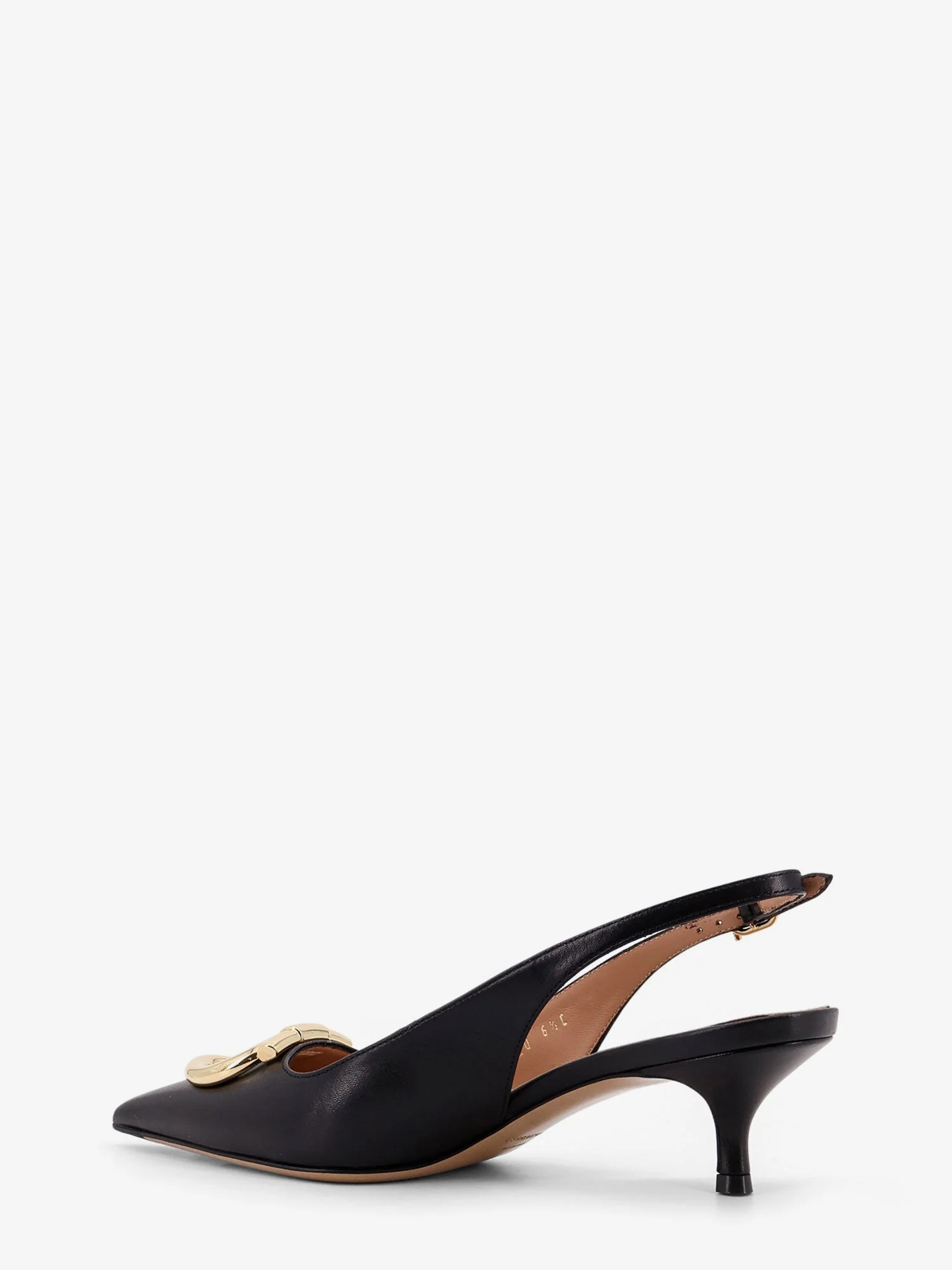 Ferragamo Sara Leather Décolleté With Gancini Detail - Image 3