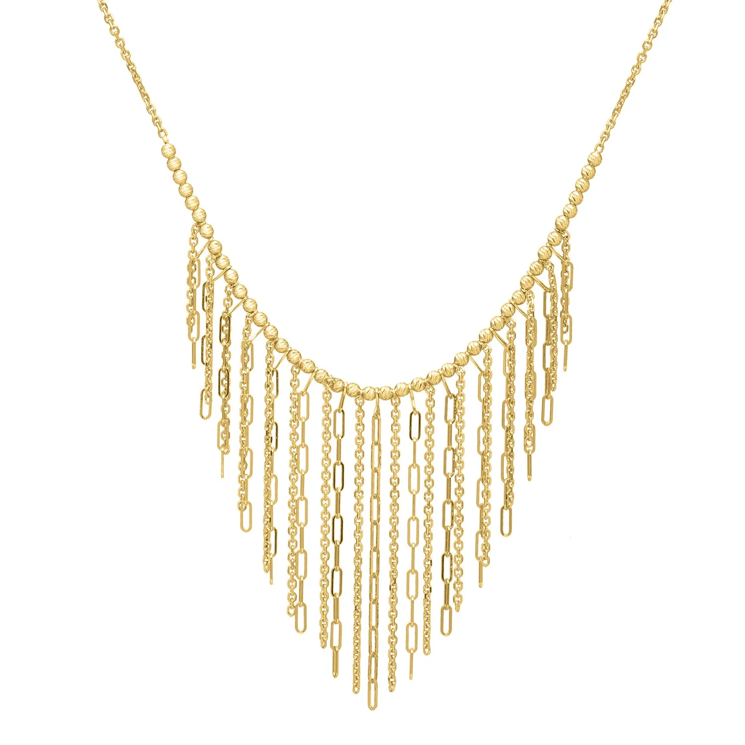 Fringe Necklace in 14K Yellow Gold