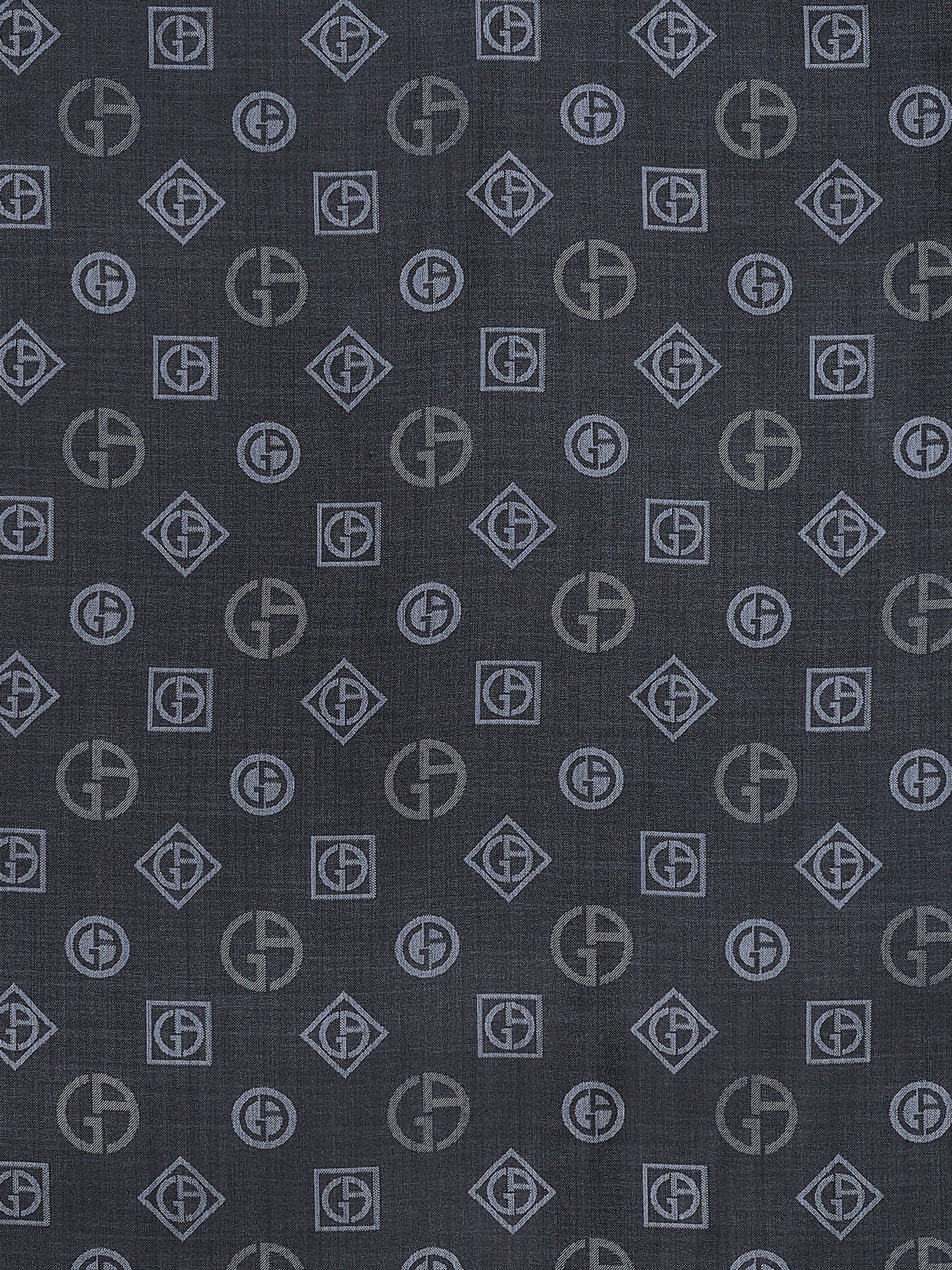 Giorgio Armani Silk Scarf With All-Over Monogram Print - Image 4