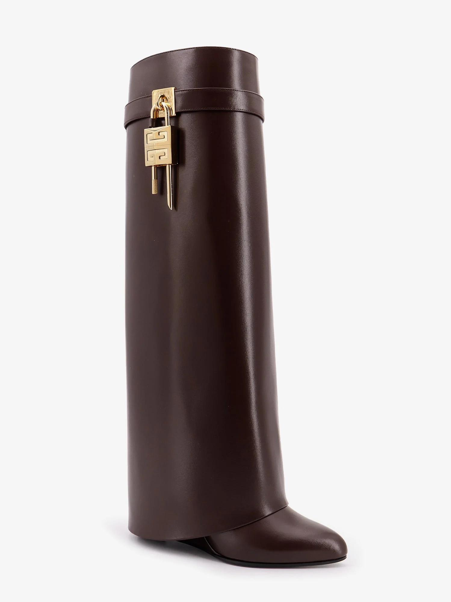 Givenchy Shark Lock Leather Boots - Image 3