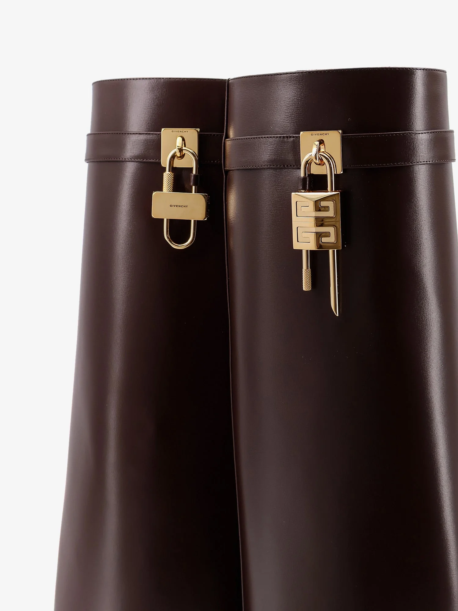Givenchy Shark Lock Leather Boots - Image 5