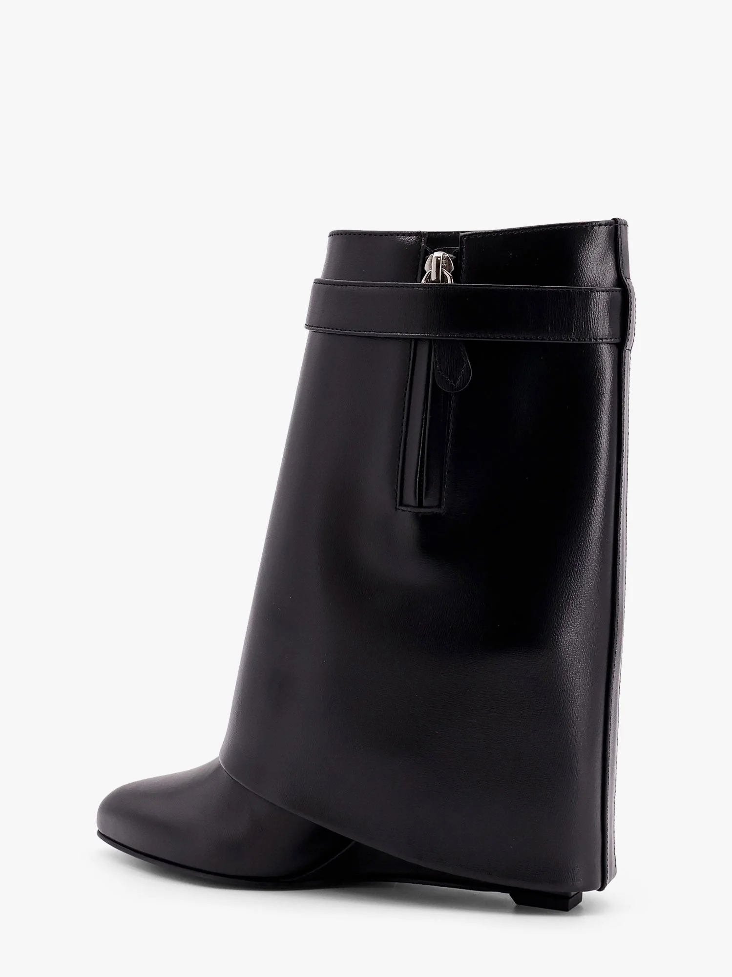 Givenchy Sharklock Leather Ankle Boots - Image 3