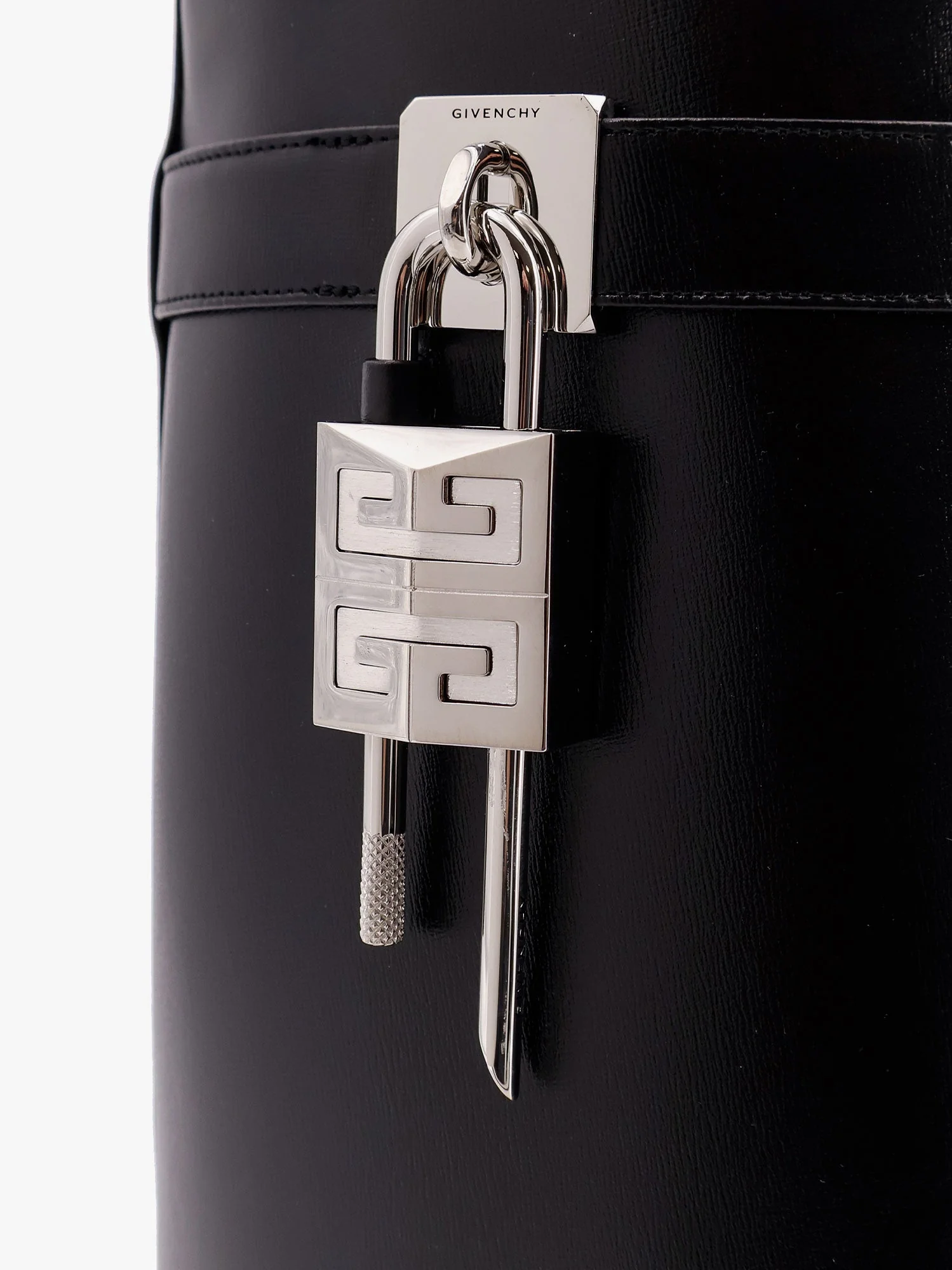Givenchy Sharklock Leather Ankle Boots - Image 9