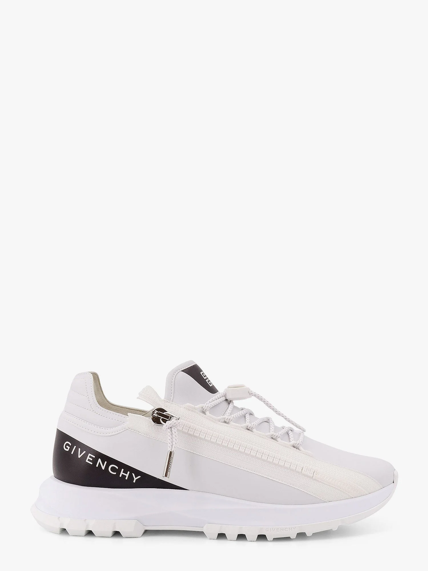 Givenchy Spectre Runner Leather Sneakers With 4G Side Zip Detail