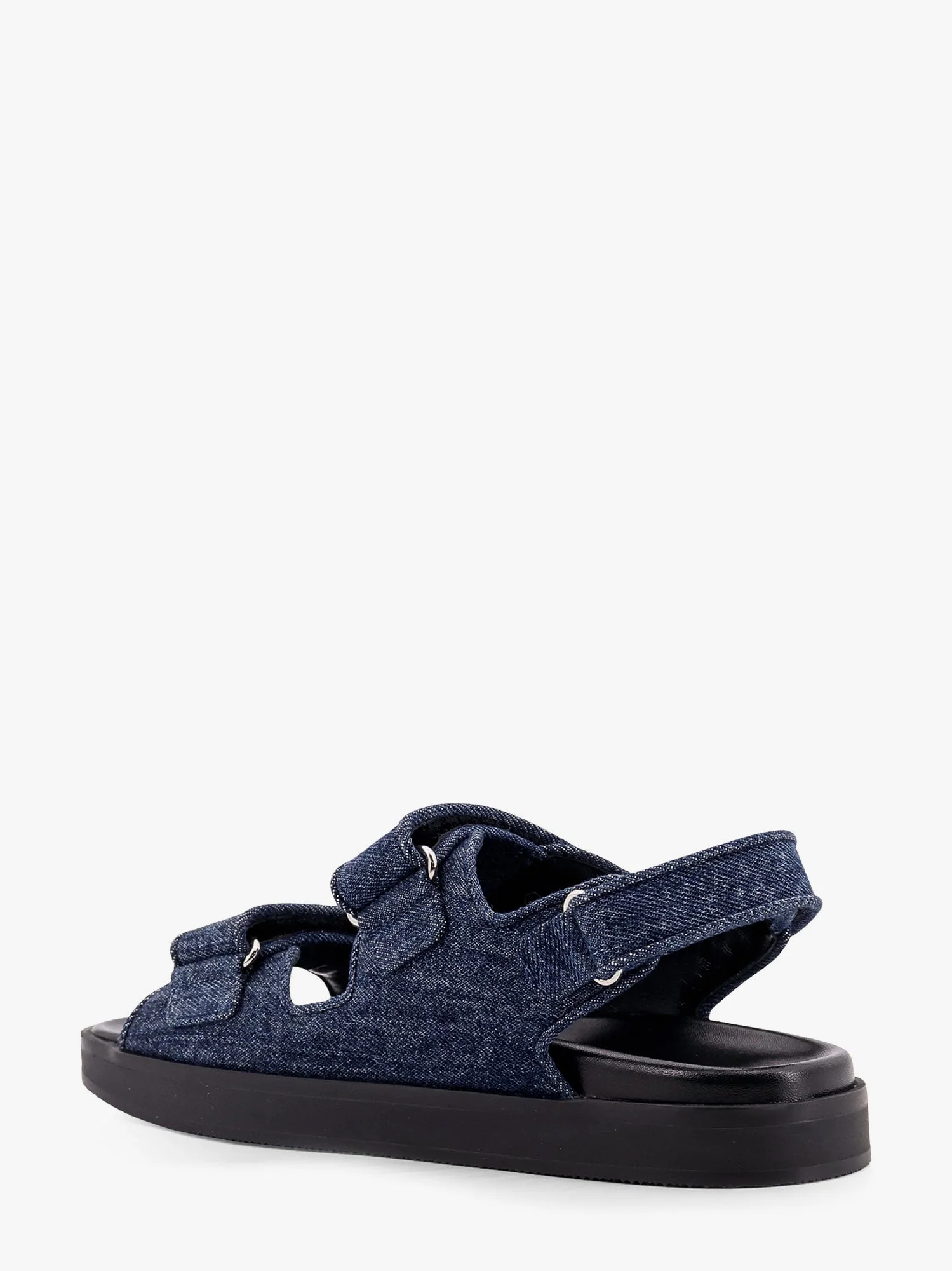 Givenchy Strap Flat Denim Sandals - Image 3