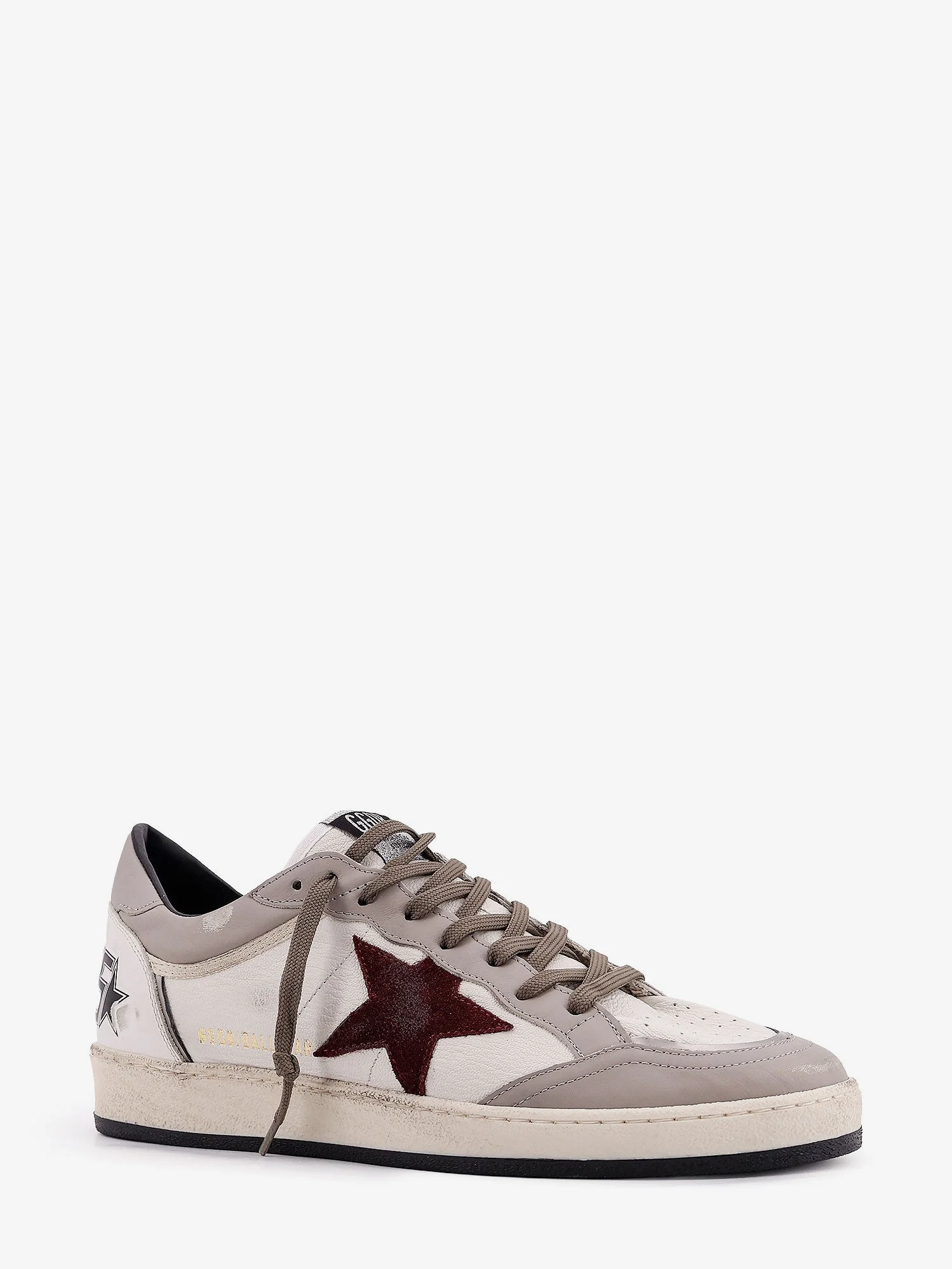 Golden Goose Deluxe Brand Ballstar Leather Sneakers With Suede Inserts - Image 2
