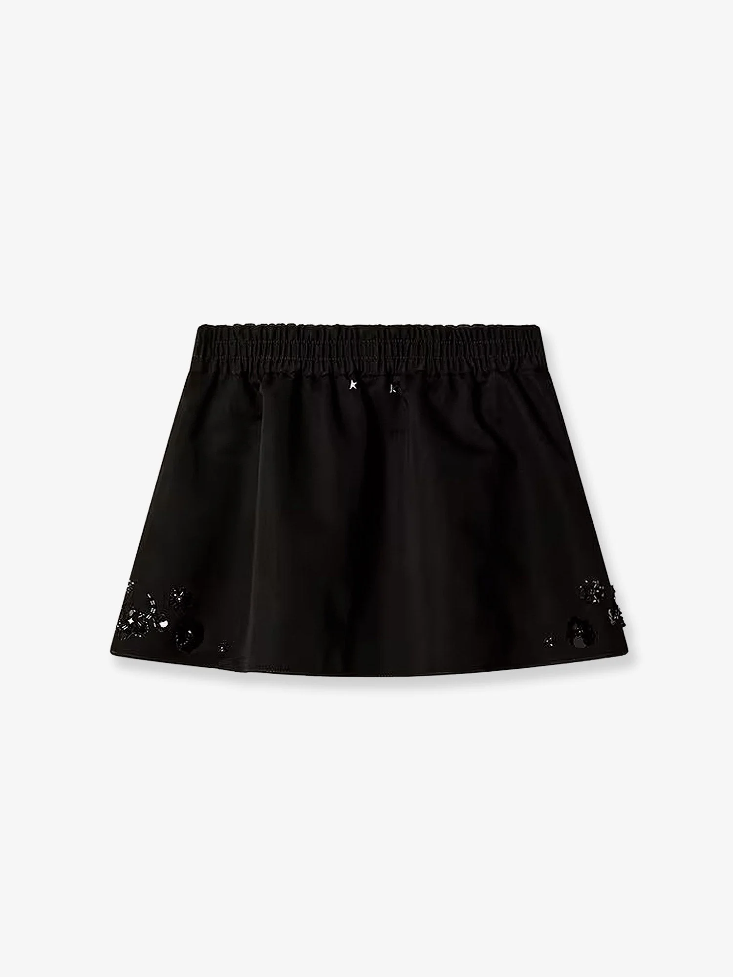 Golden Goose Deluxe Brand Cotton Blend Midi Skirt With Floral Sequin And Crystal Details - Image 2