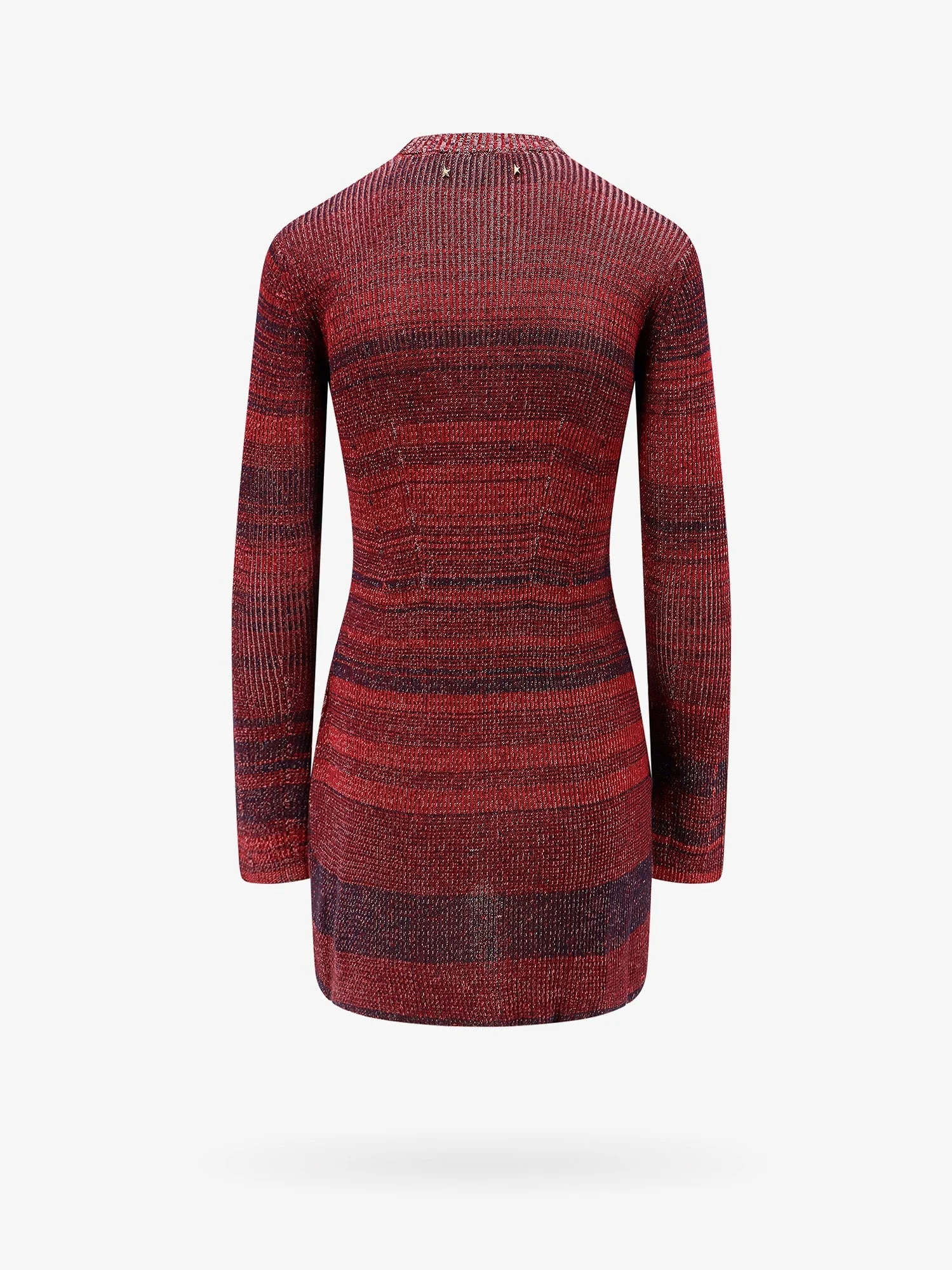 Golden Goose Deluxe Brand Knitted Multicolor Mini Dress With Stars Detail - Image 2