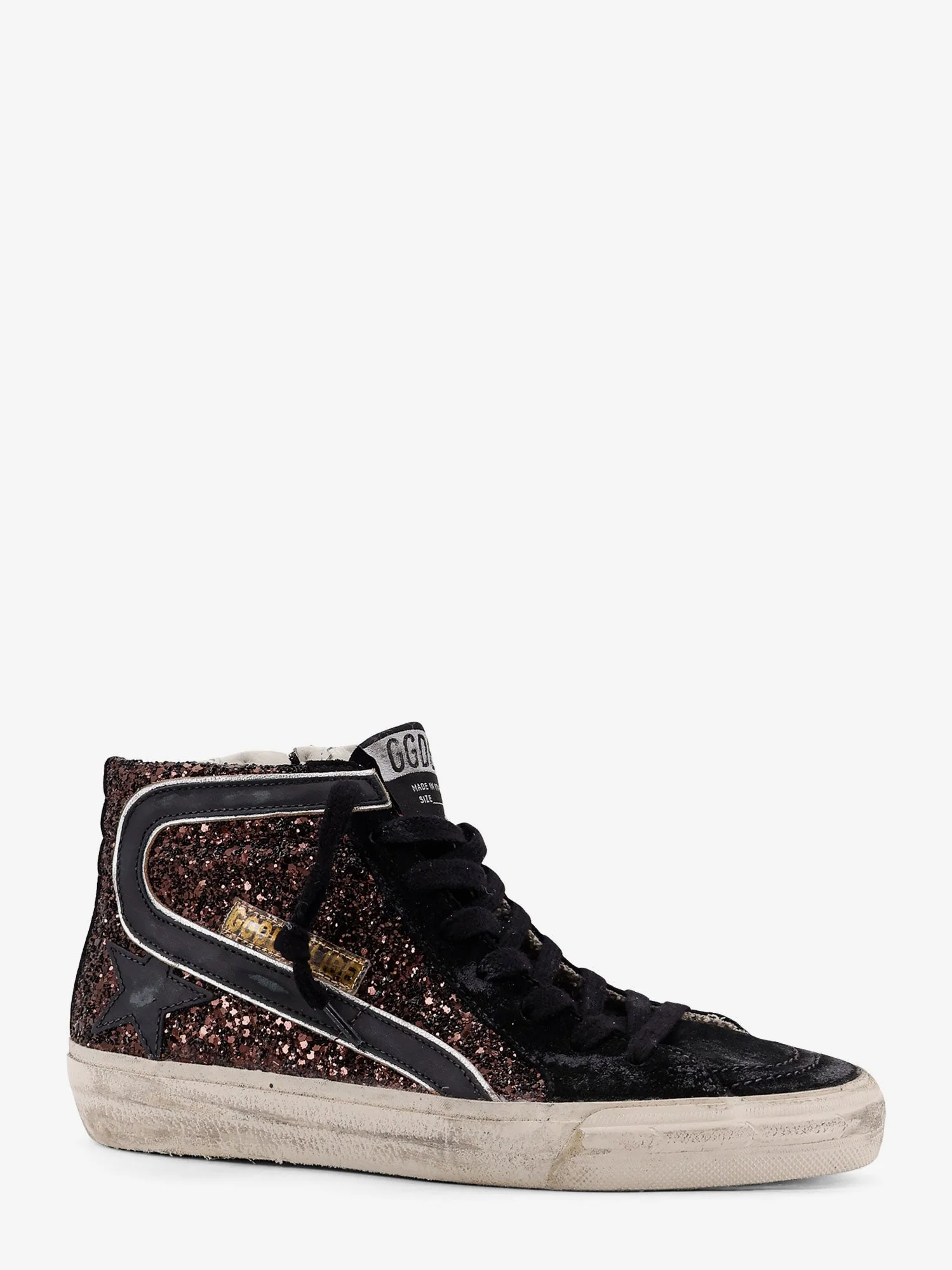 Golden Goose Deluxe Brand Leather Sneakers With All-Over Glitter Detail - Image 7
