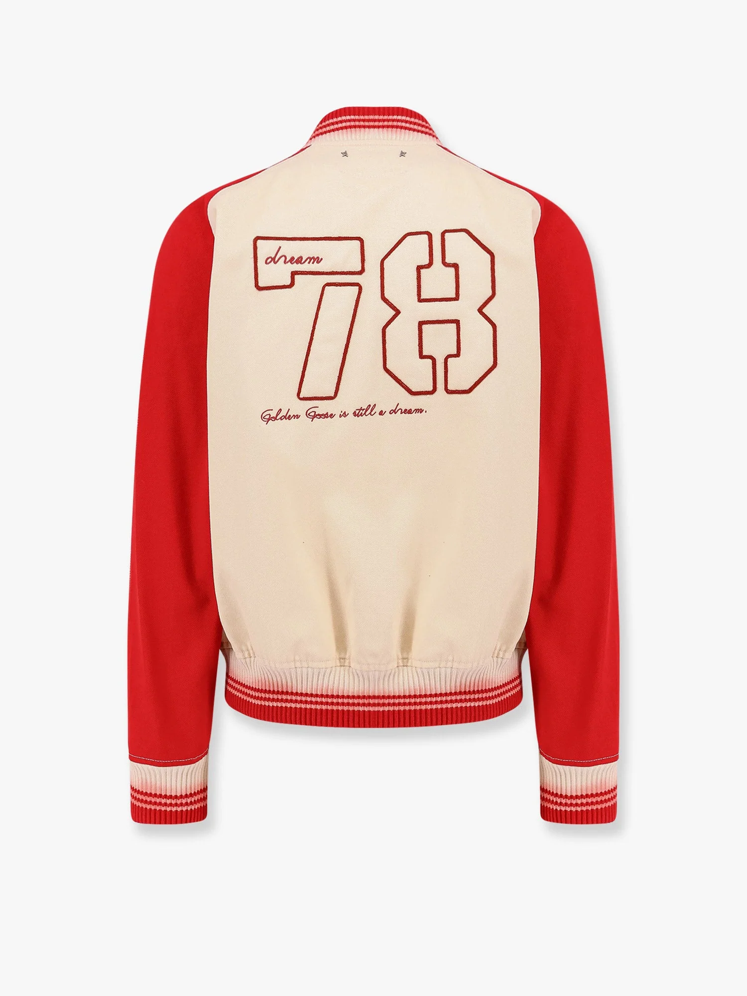 Golden Goose Deluxe Brand Nic Cotton Jacket With Maxi Golden Club Embroidery - Image 4