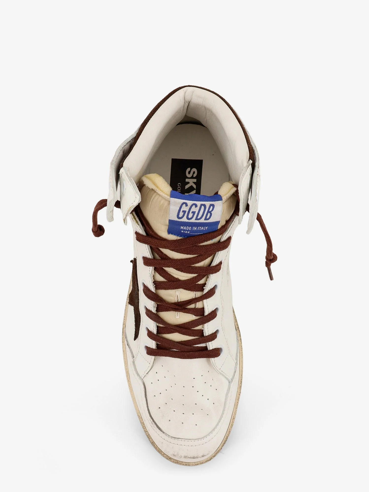 Golden Goose Deluxe Brand Sky Star High-Top Leather Sneakers - Image 5