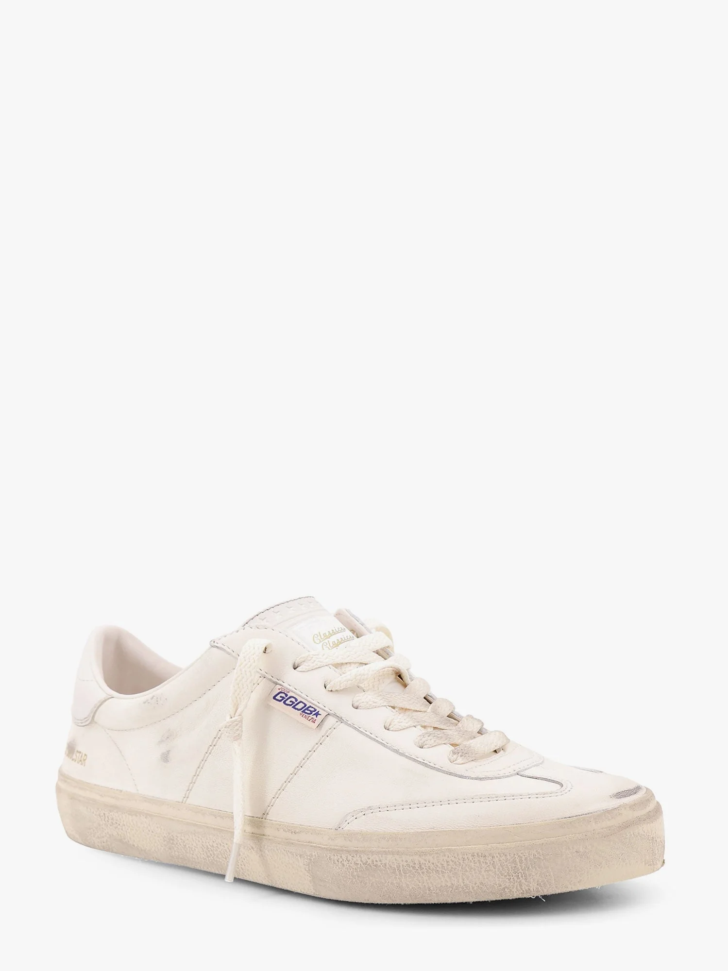 Golden Goose Deluxe Brand Soul Star Leather Low-Top Sneakers With Used Effect - Image 2