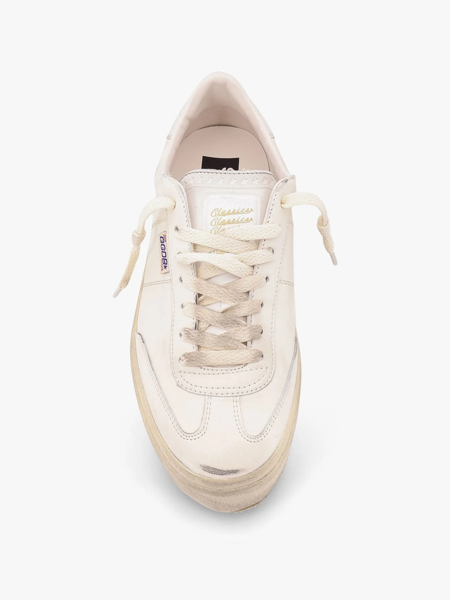 Golden Goose Deluxe Brand Soul Star Leather Low-Top Sneakers With Used Effect - Image 5