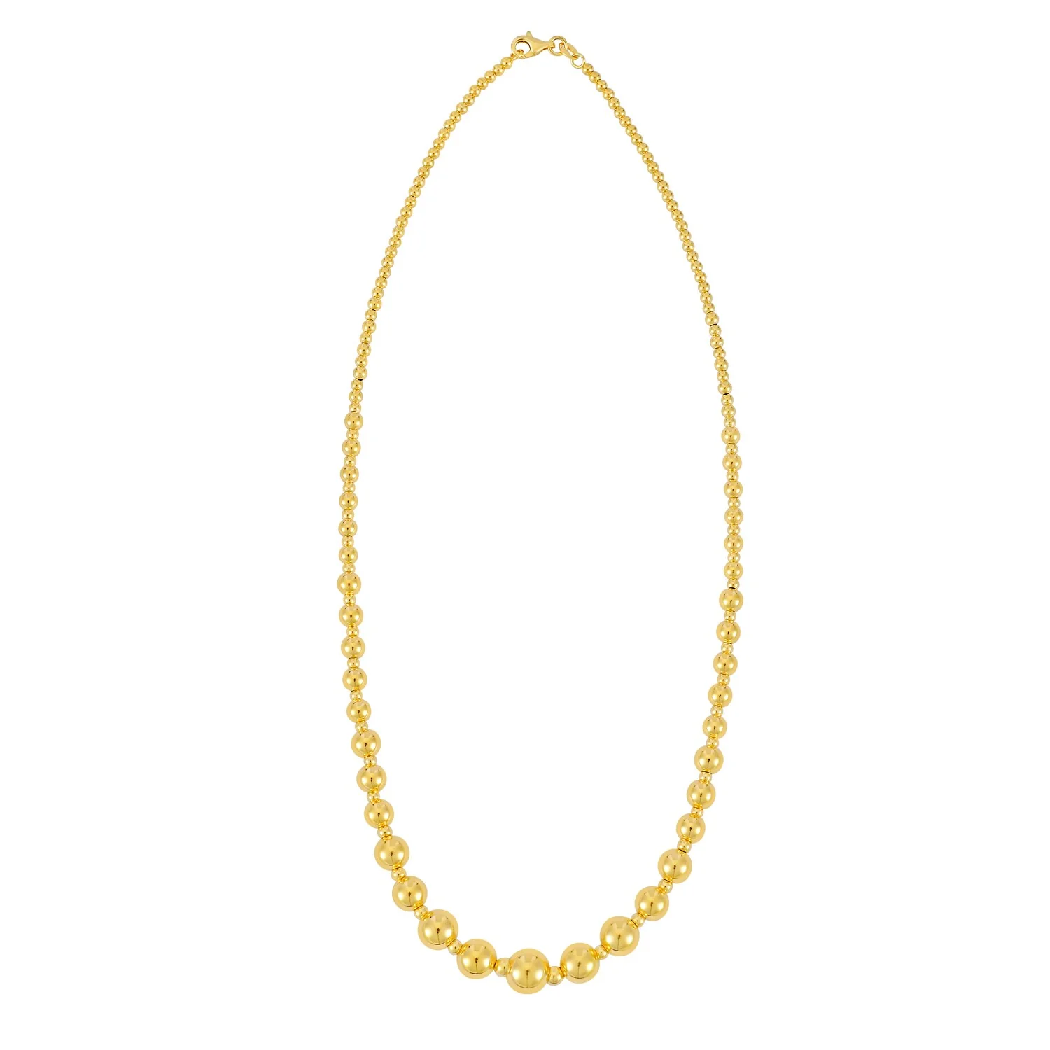 Graduated Statement Pallina Necklace in 14K Yellow Gold - Image 2