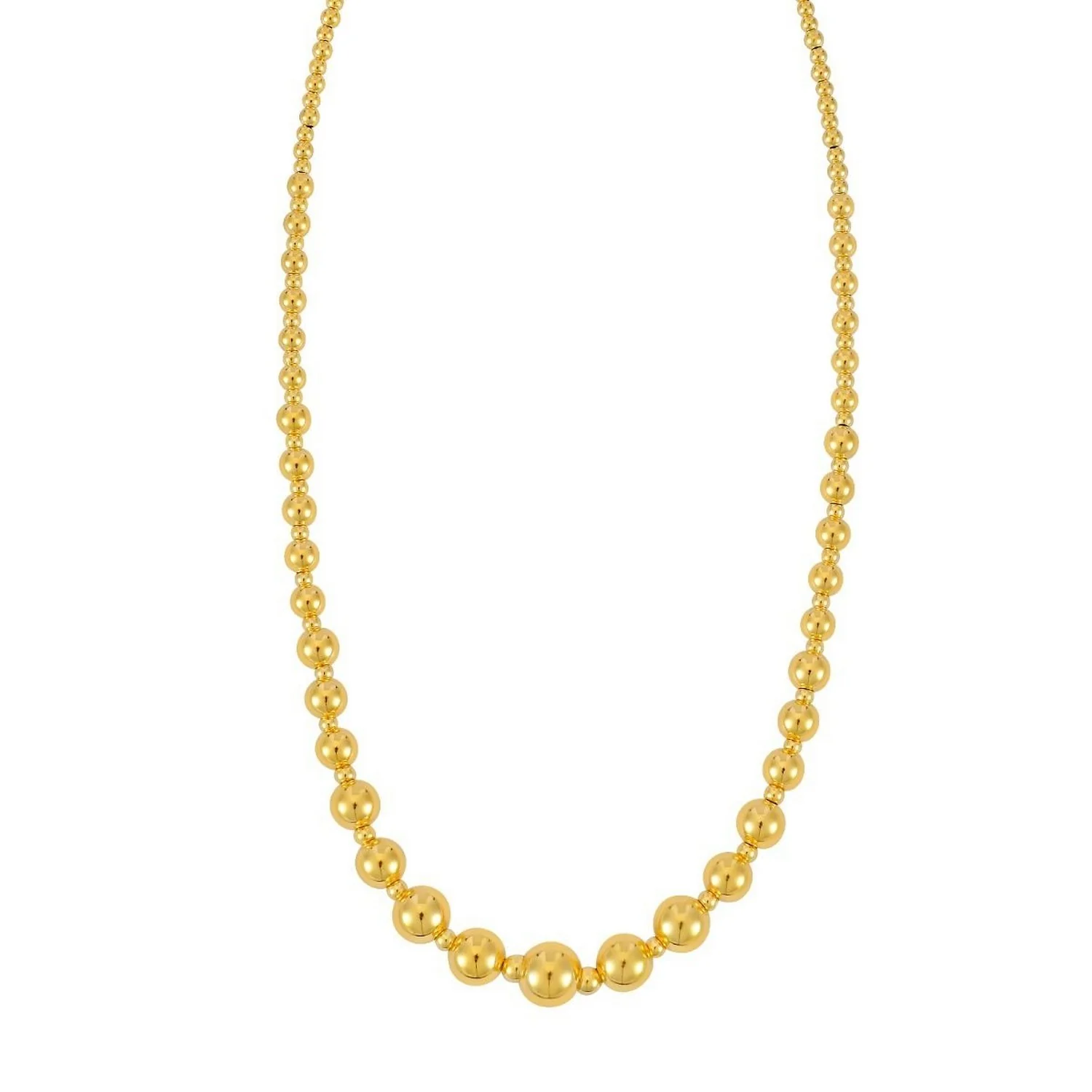 Graduated Statement Pallina Necklace in 14K Yellow Gold - Image 3