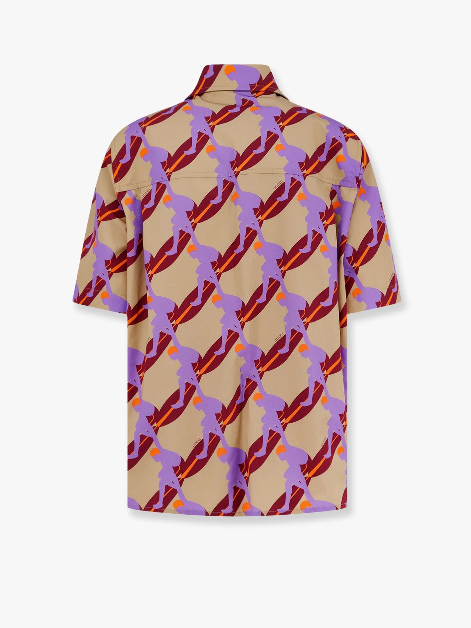 Gucci Bowling Cotton Popeline Shirt With All-Over Surfer Print - Image 5