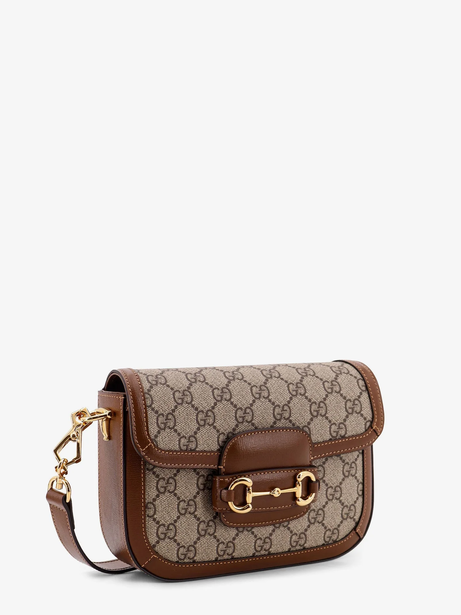 Gucci Coated Canvas Gucci Horsebit 1955 Crossbody Bag With Gg Supreme Motif - Image 3