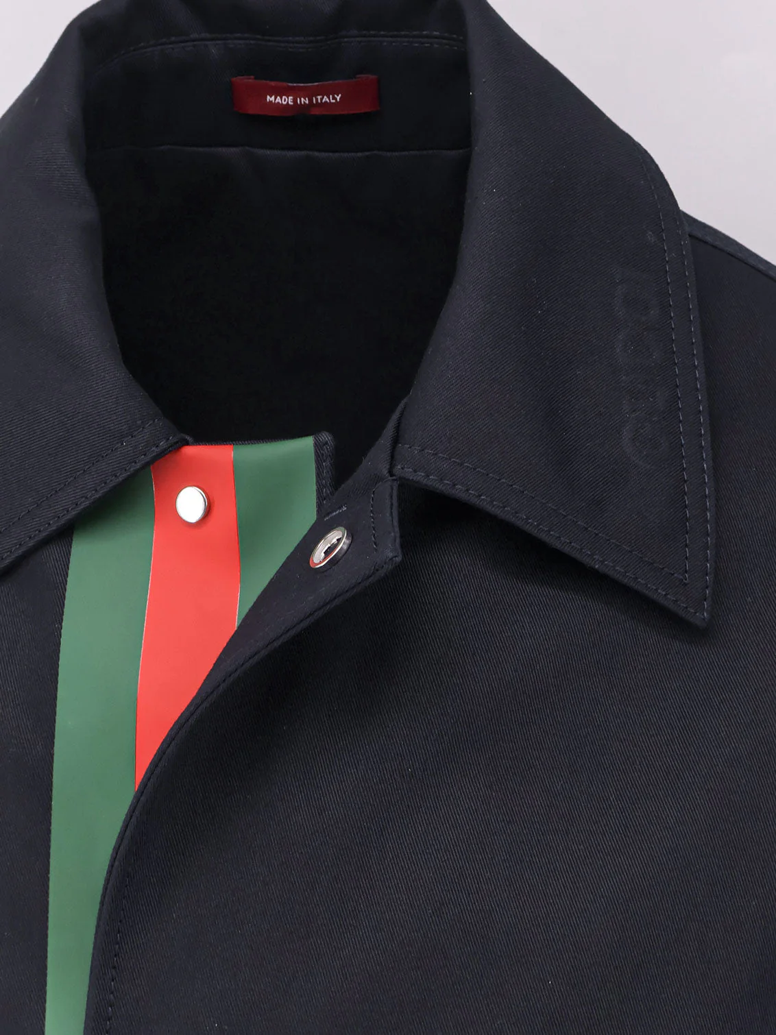 Gucci Cotton Gabardine Jacket With Embossed Logo - Image 5