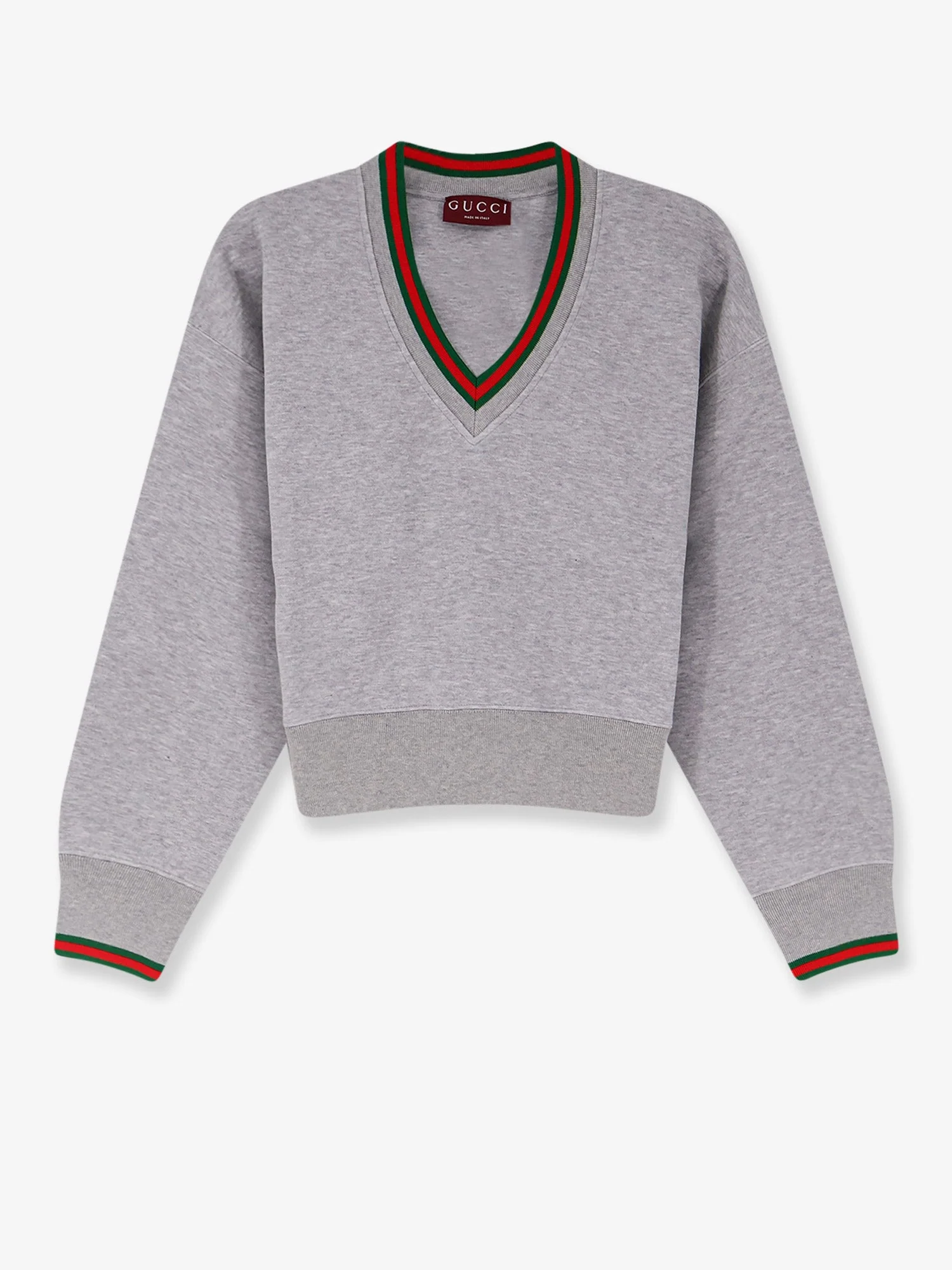Gucci Cotton Sweatshirt With Web Detail - Image 6