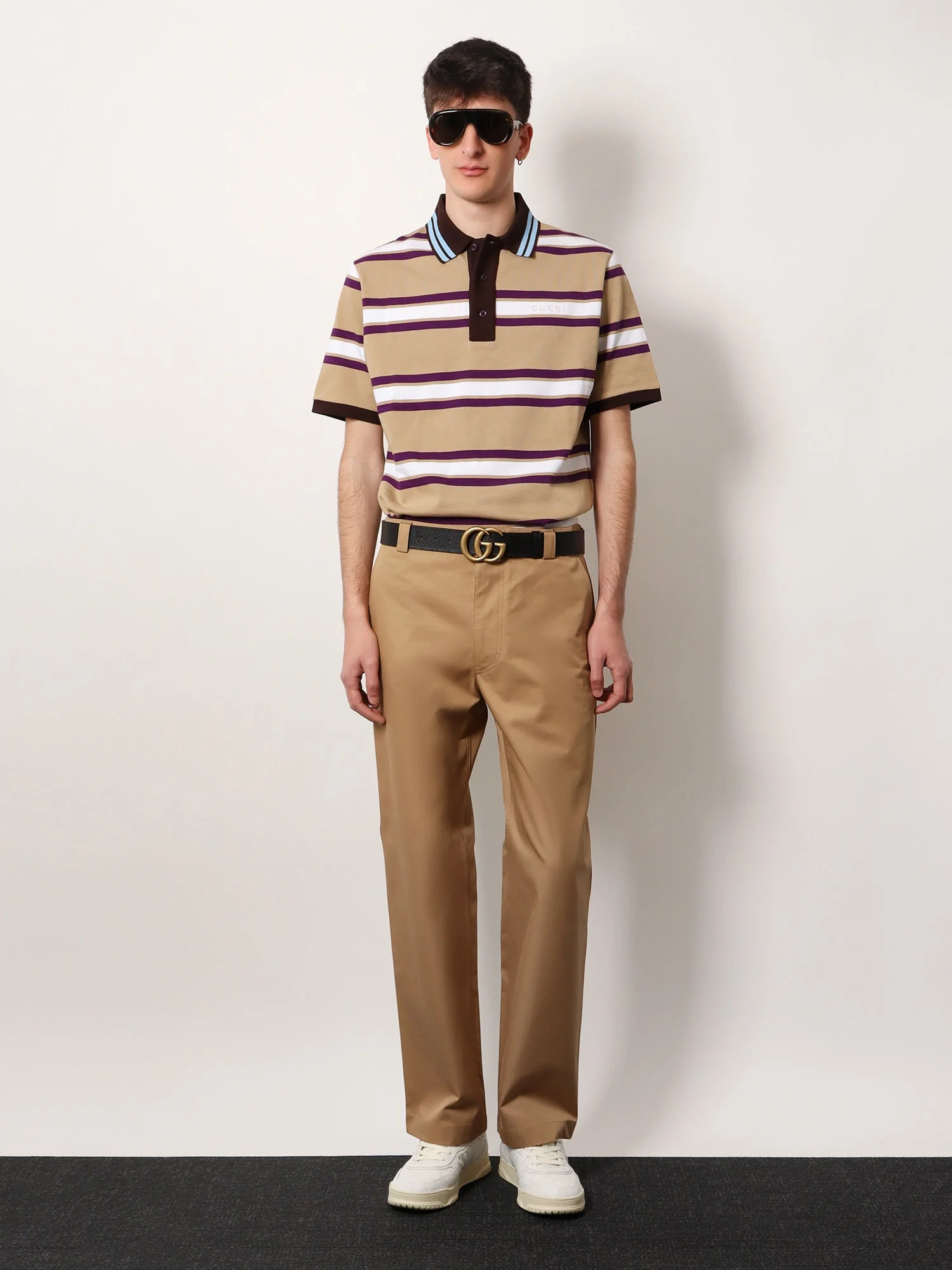 Gucci Cotton Trouser With Web Detail - Image 2