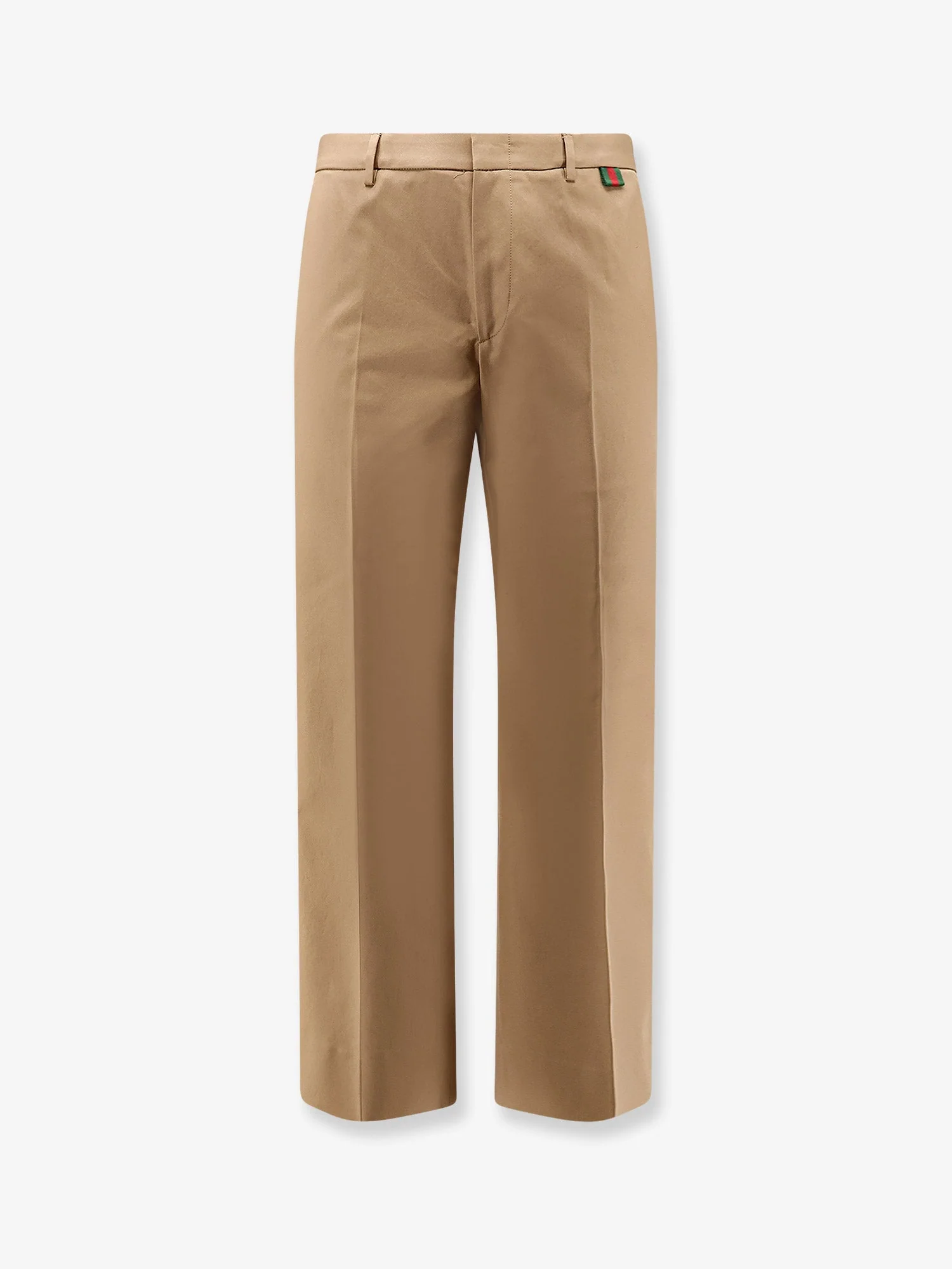Gucci Cotton Trousers With Web Detail