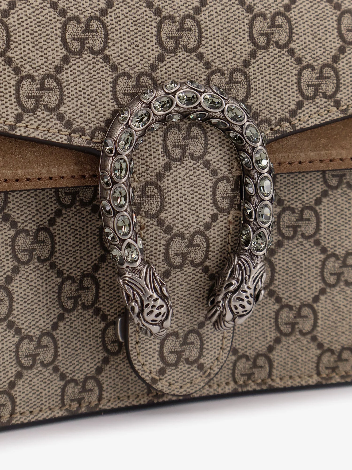 Gucci Dionysus Medium Supreme Gg Fabric And Suede Shoulder Bag - Image 4