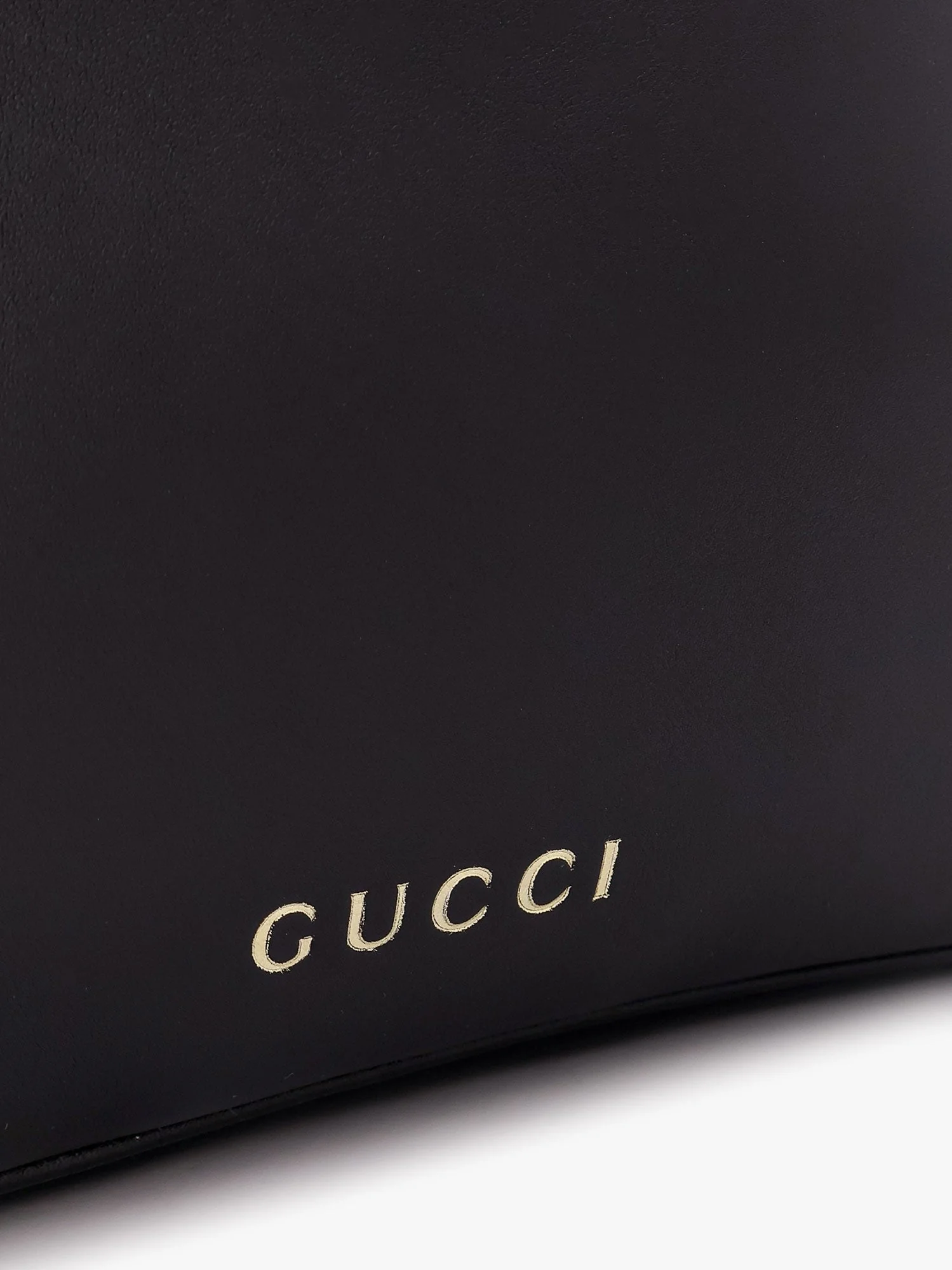 Gucci Gg Emblem Leather Shoulder Bag With Frontal Logo - Image 5