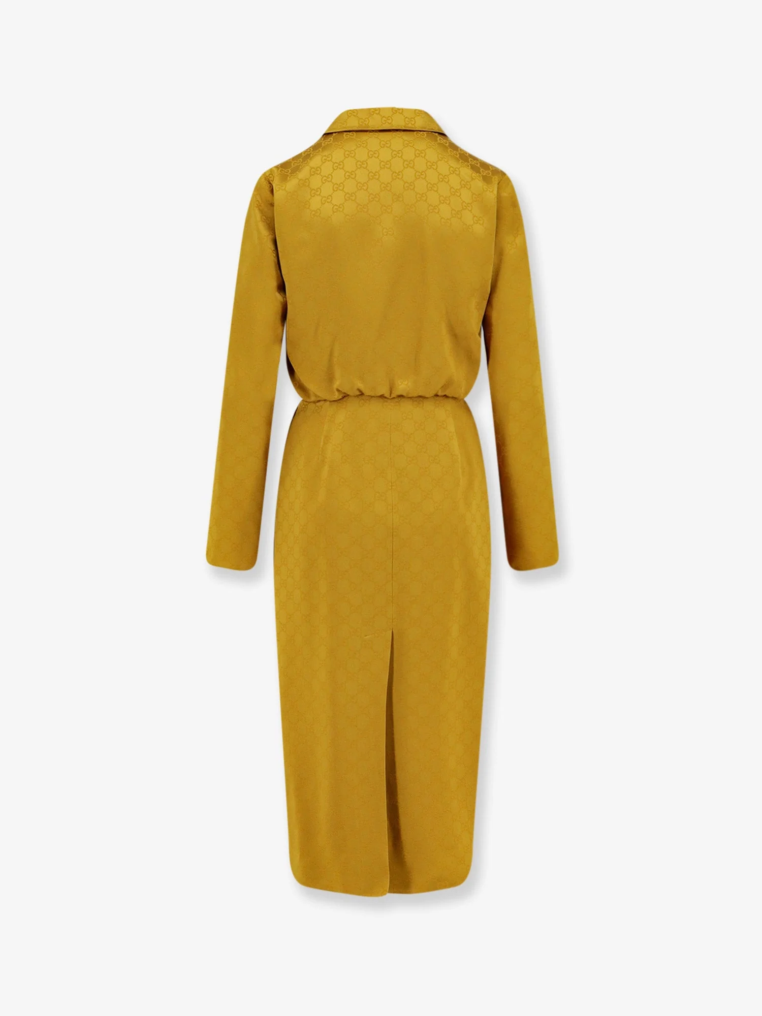 Gucci Gg Satin Chemisier Dress - Image 4