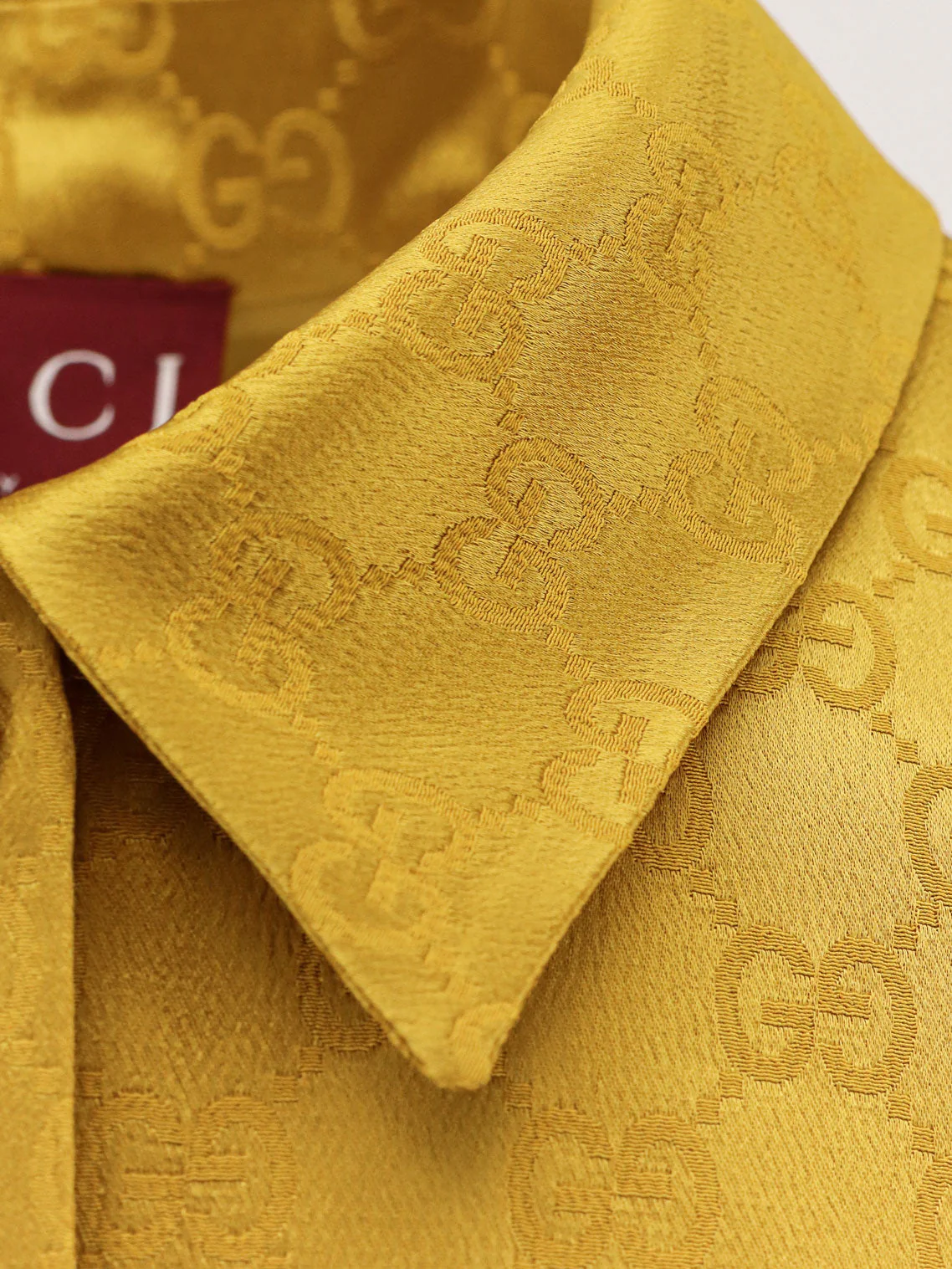 Gucci Gg Satin Chemisier Dress - Image 5