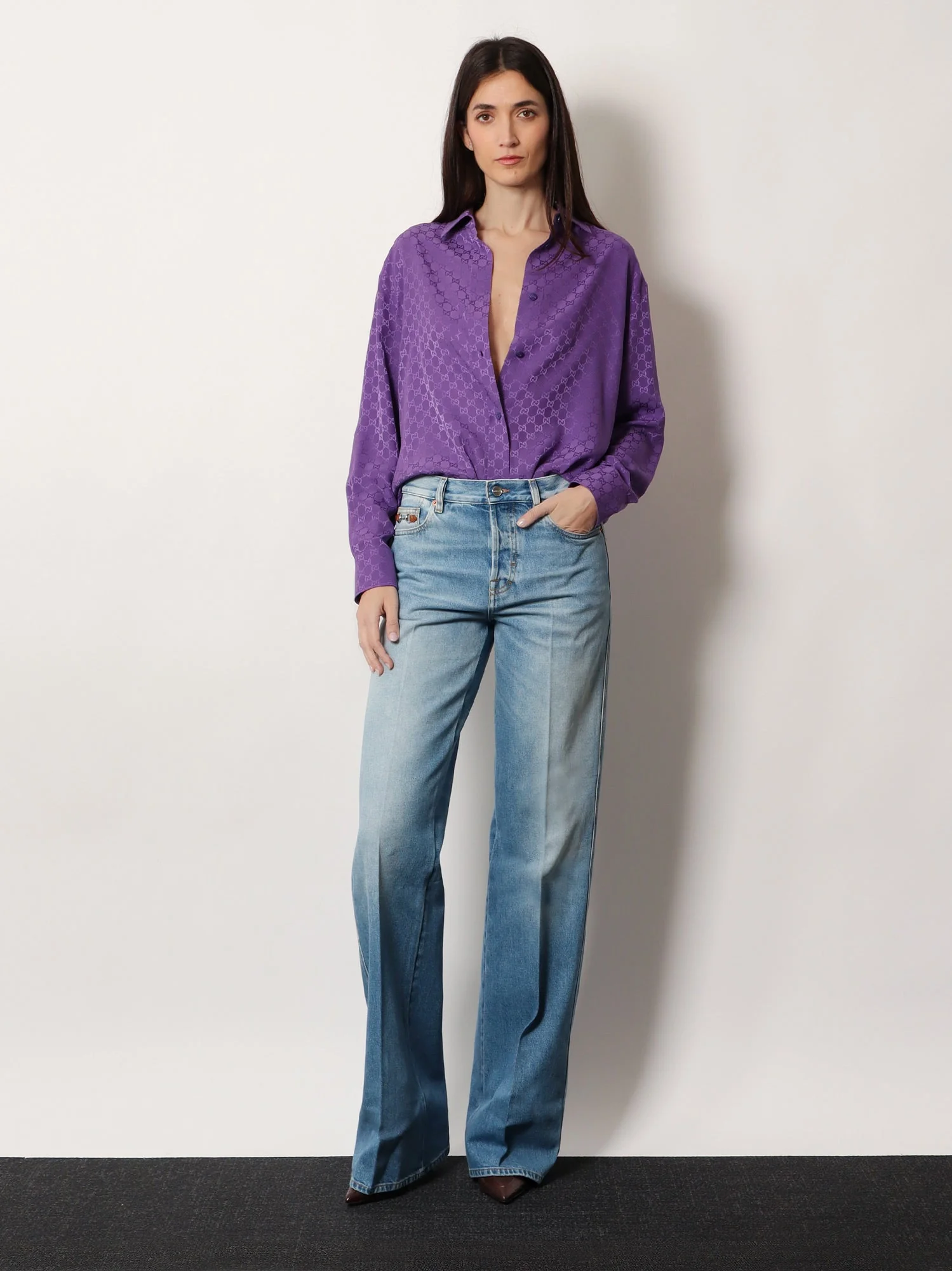 Gucci Gg Silk Shirt - Image 2