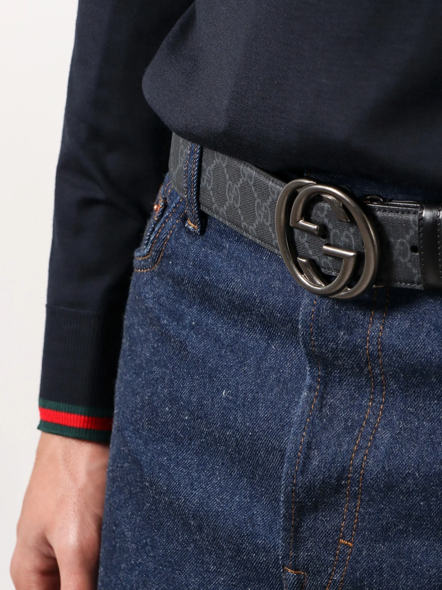 Gucci Gg Supreme Fabric Belt - Image 2