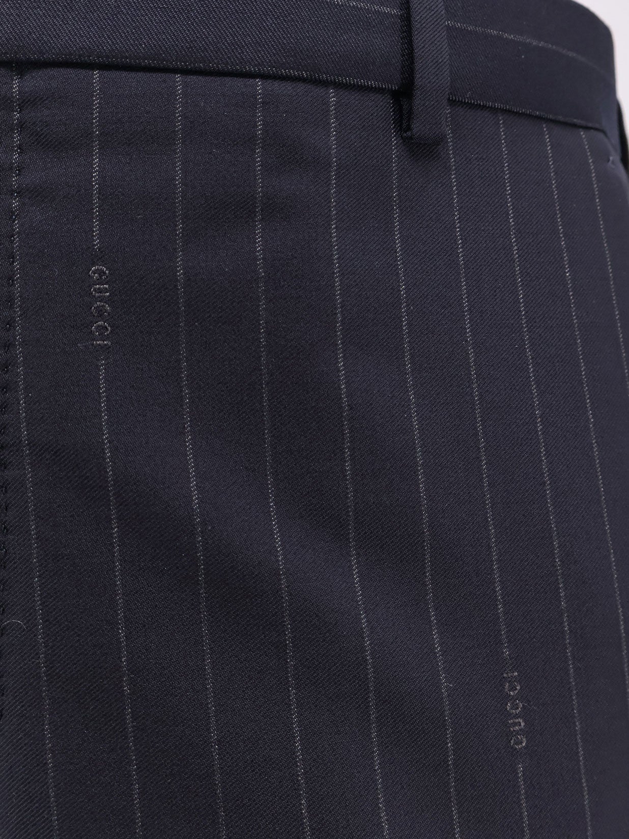 Gucci Gucci Pinstripe Wool Trousers - Image 5