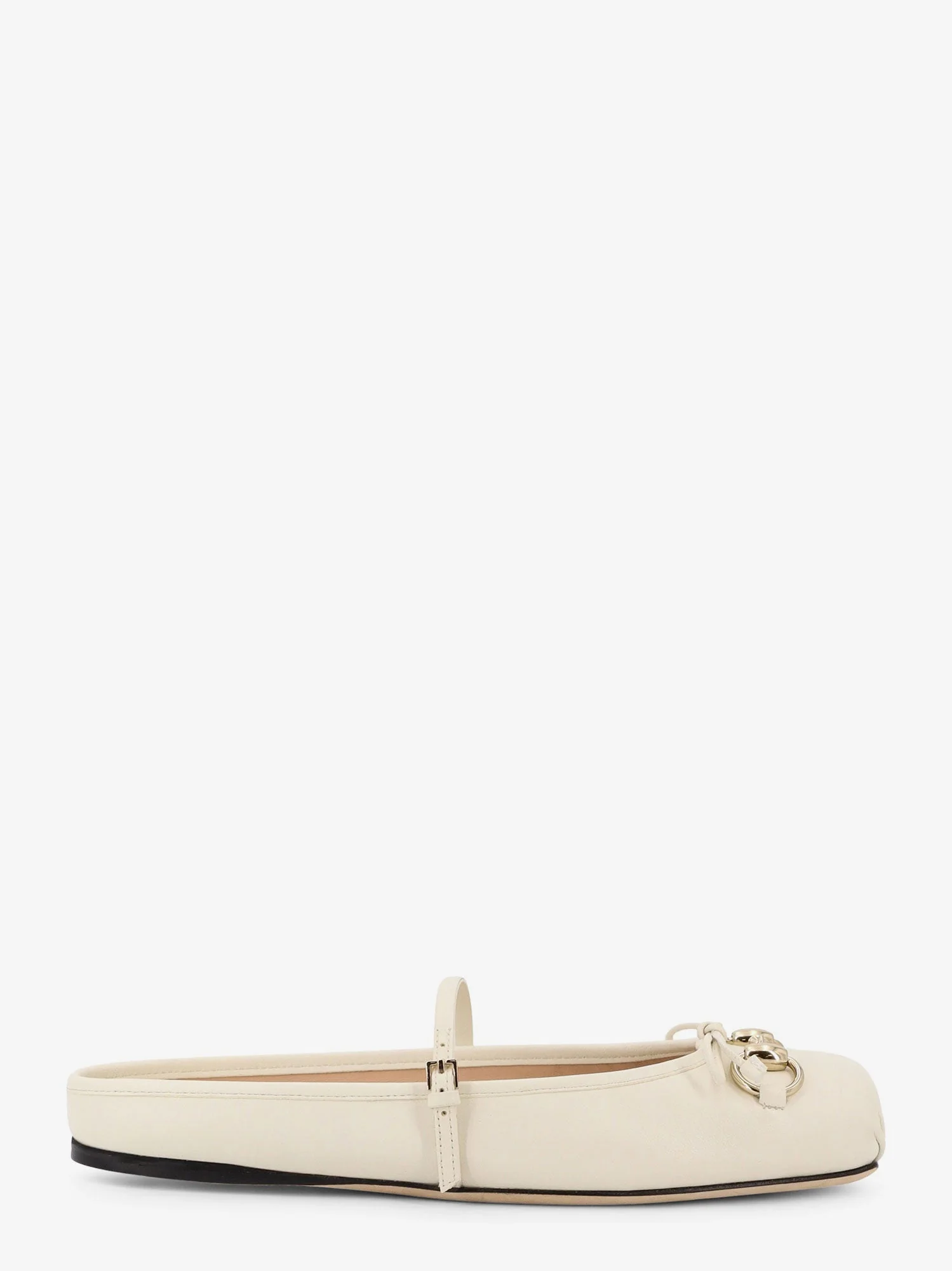 Gucci Leather Ballerina Mules