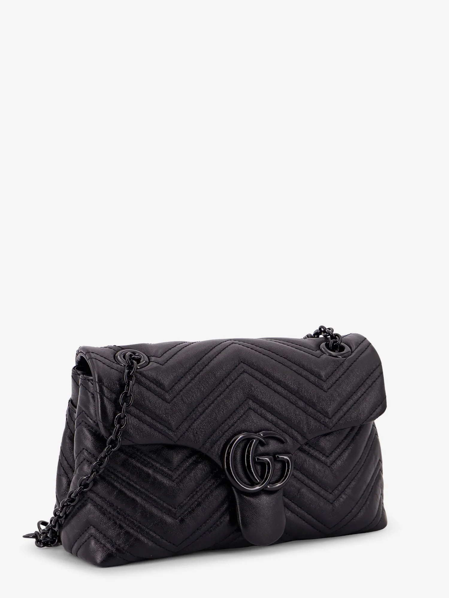 Gucci Matelassé Leather Gg Marmont Crossbody Bag - Image 3