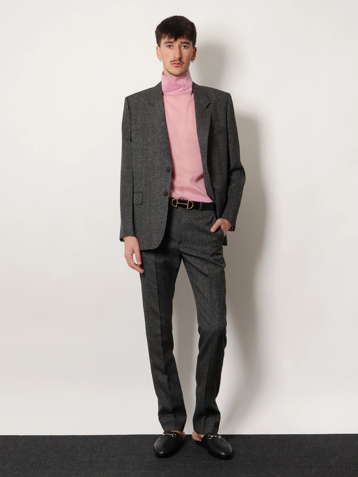 Gucci Mouliné Wool Trousers - Image 2