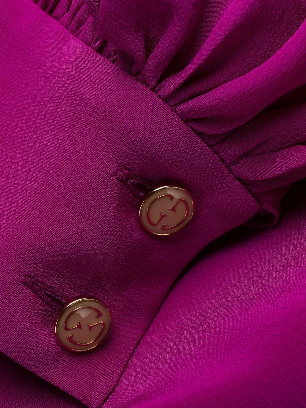 Gucci Purple Silk Belted Maxi Dress - Image 6