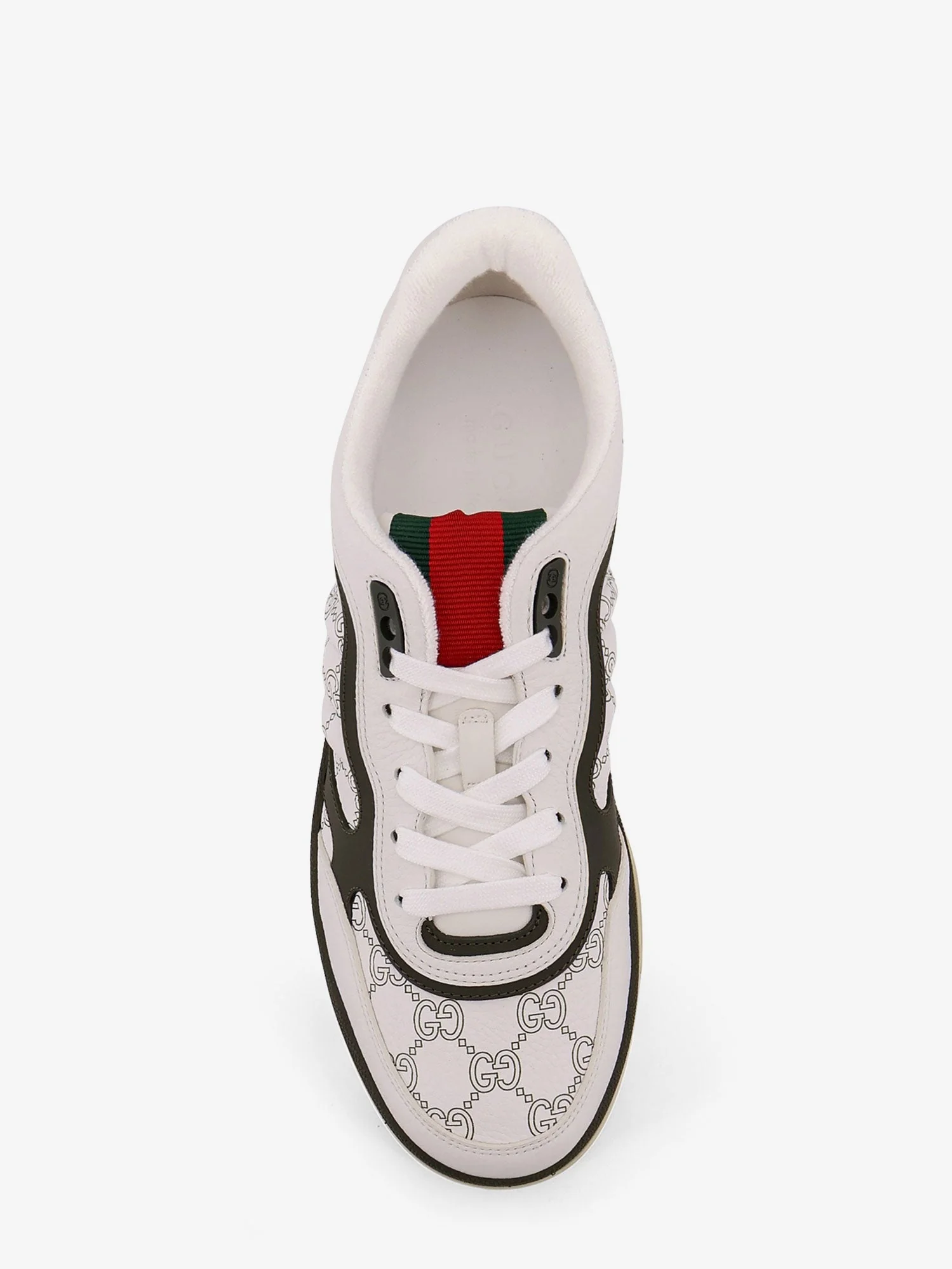Gucci Re-Web Leather Sneakers - Image 10