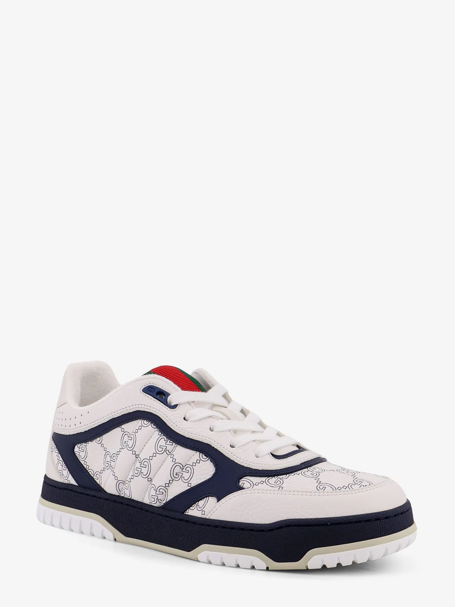 Gucci Re-Web Leather Sneakers - Image 2